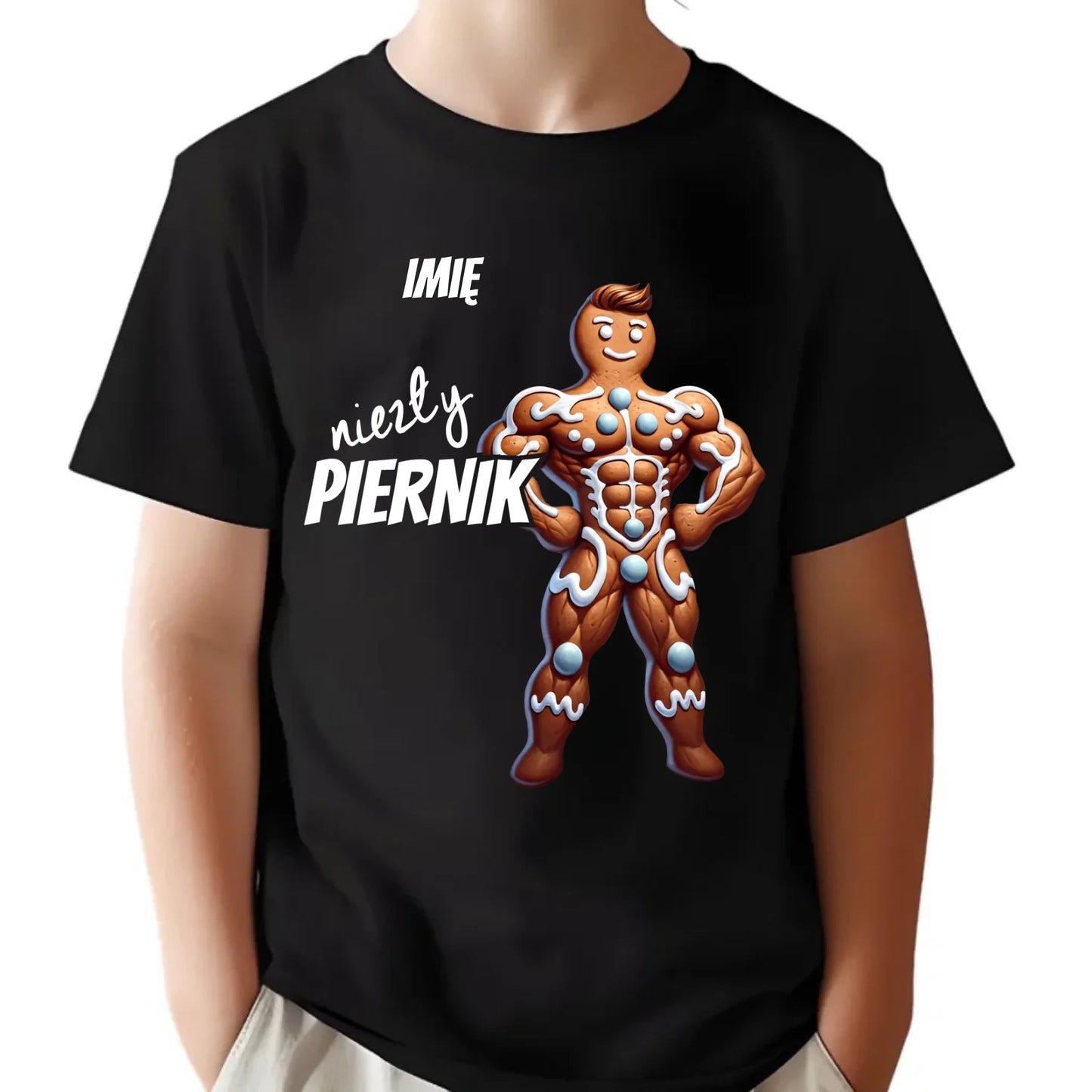 Koszulka dziecięca świąteczna - Niezły piernik - personalizowana BN24