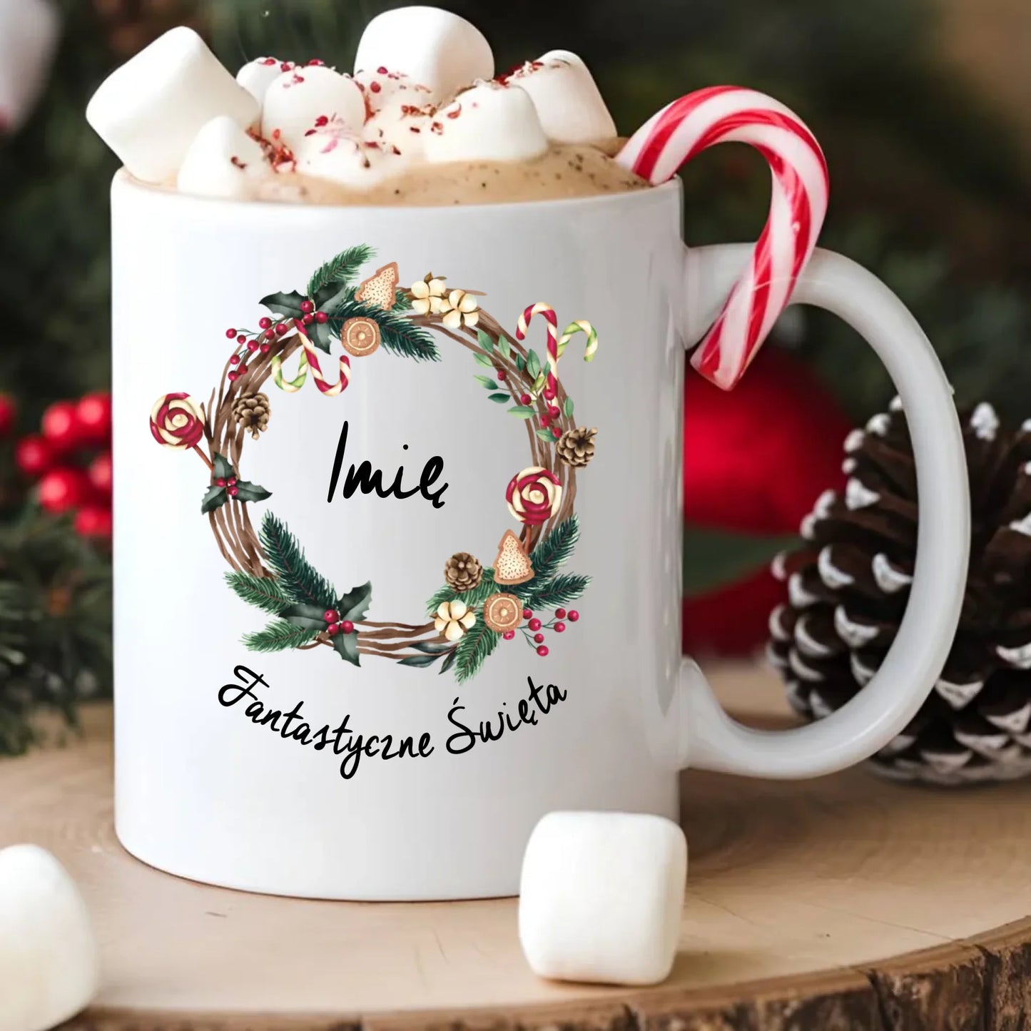 Kubek świąteczny - Fantastyczne Święta - personalizowany BN14 - StoryCups.pl