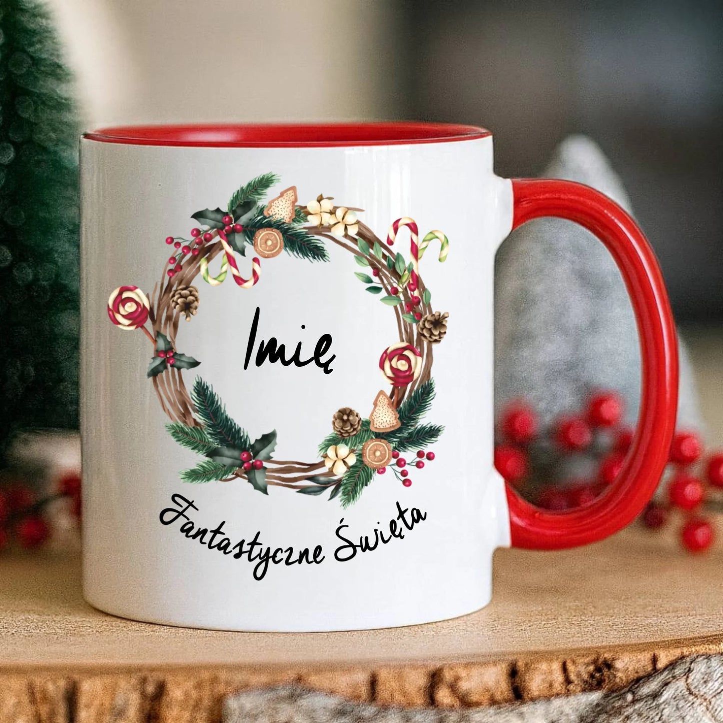 Kubek świąteczny - Fantastyczne Święta - personalizowany BN14 - StoryCups.pl
