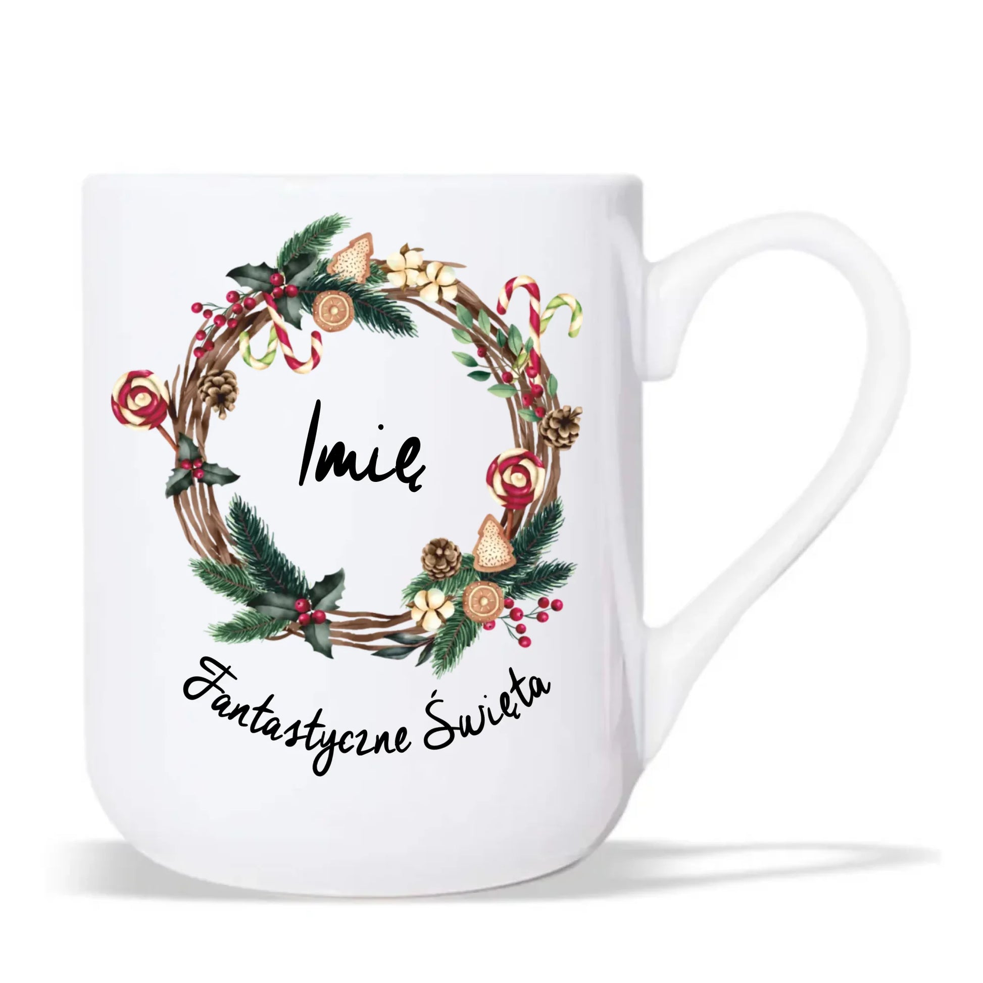 Kubek elegant świąteczny - Fantastyczne Święta - personalizowany BN14 - StoryCups.pl