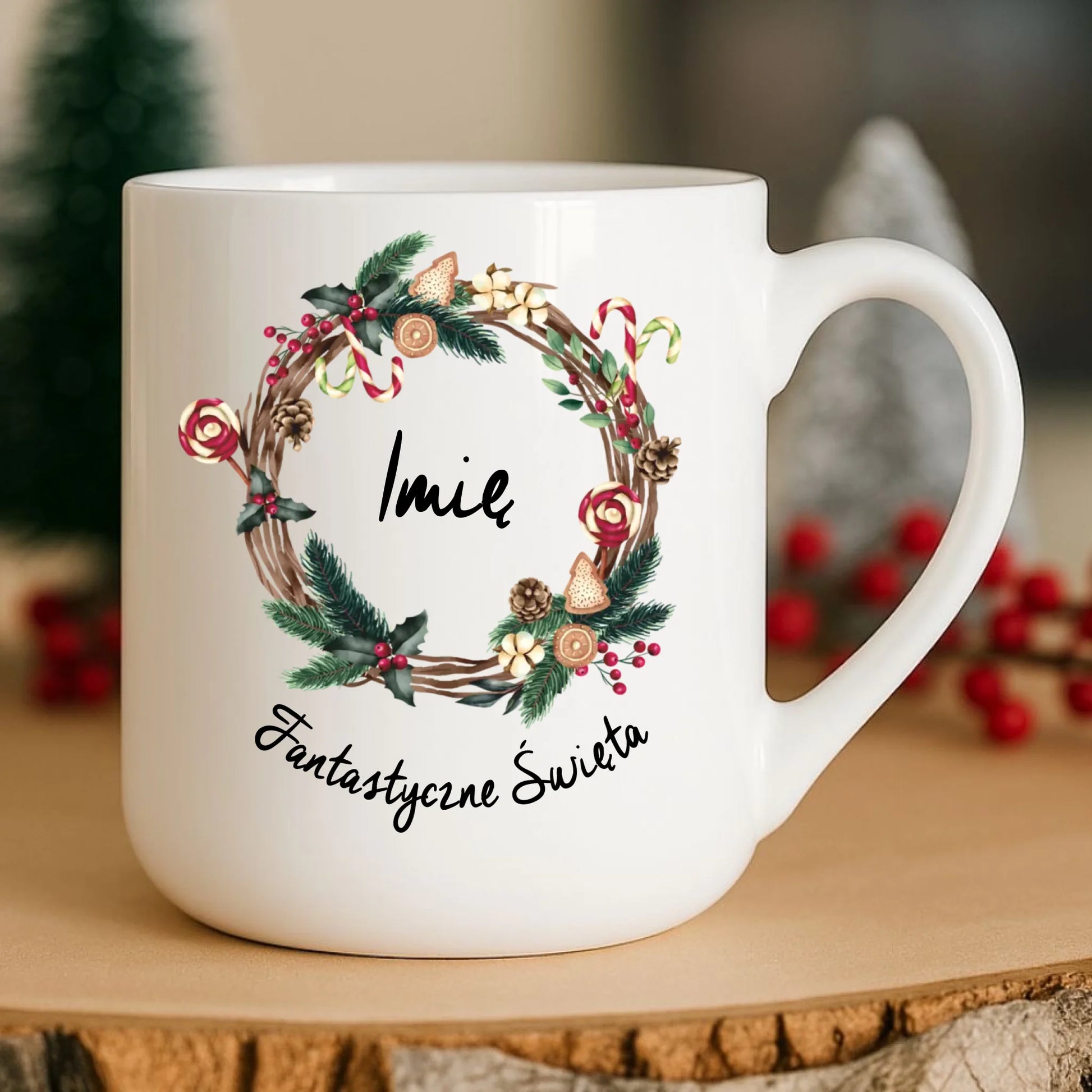 Kubek elegant świąteczny - Fantastyczne Święta - personalizowany BN14 - StoryCups.pl