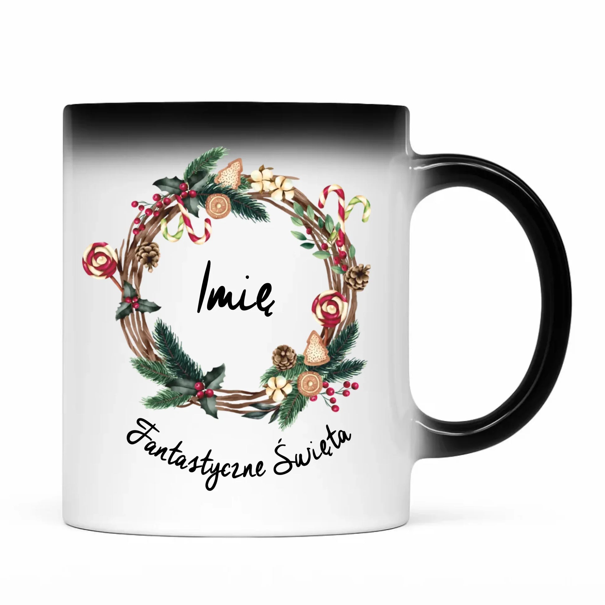 Kubek magiczny świąteczny - Fantastyczne Święta - personalizowany BN14 - StoryCups.pl