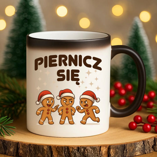 Kubek magiczny świąteczny - Piernicz się BN149 - StoryCups.pl