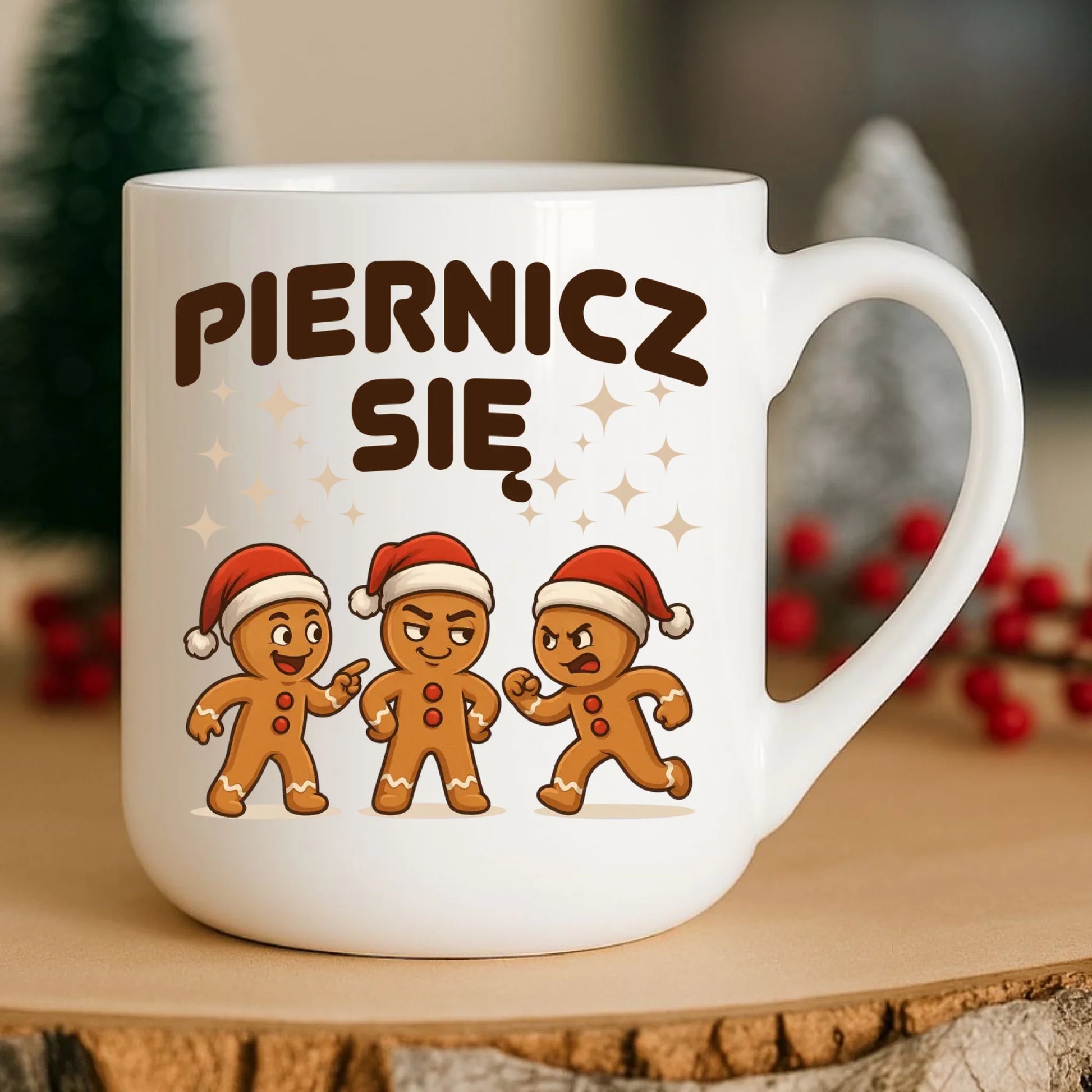Kubek elegant świąteczny - Piernicz się BN149 - StoryCups.pl