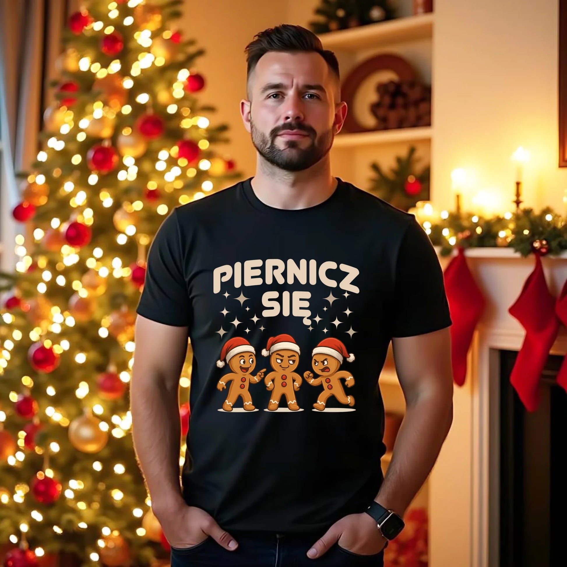 Koszulka męska świąteczna - Piernicz się BN149 - StoryCups.pl