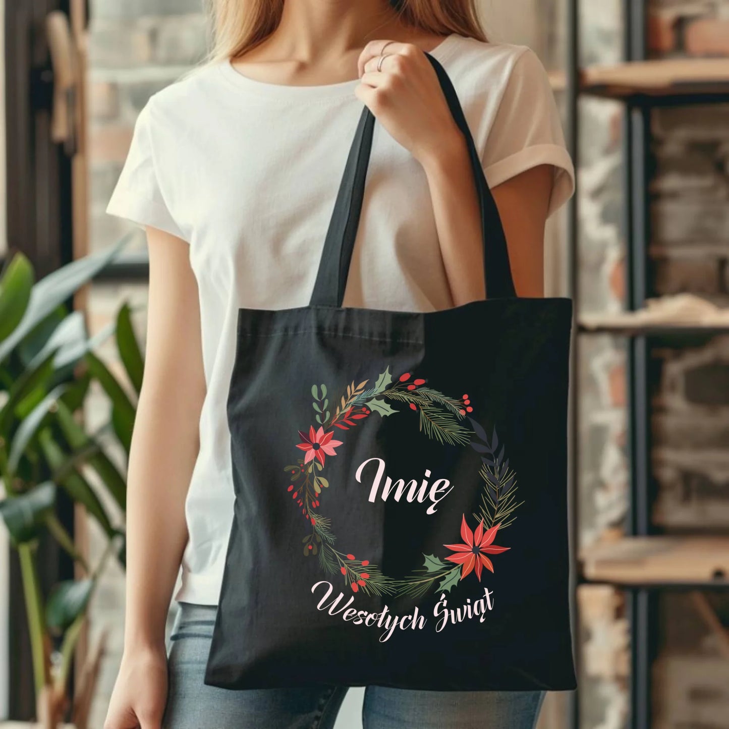 Torba świąteczna - Wesołych Świąt - personalizowana BN19