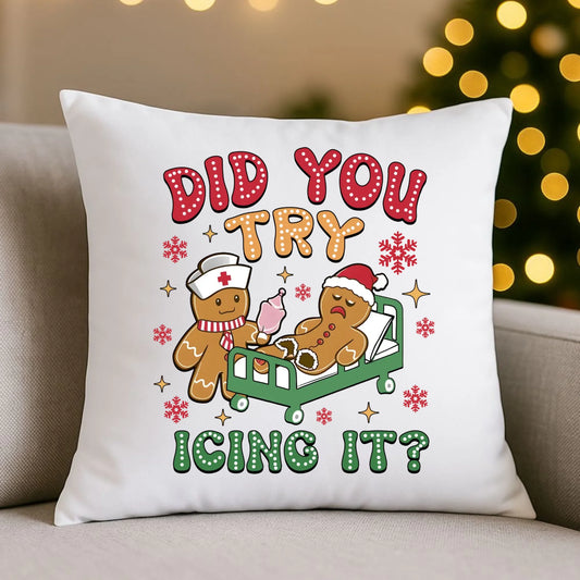 Poduszka świąteczna - Did you try icing it? BN78 - StoryCups.pl