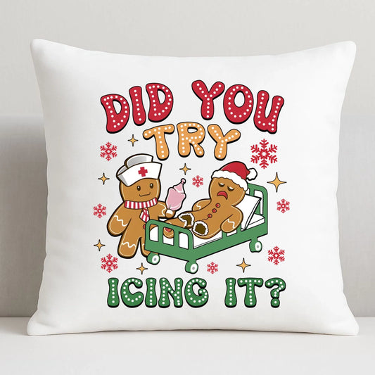 Poduszka świąteczna - Did you try icing it? BN78 - StoryCups.pl