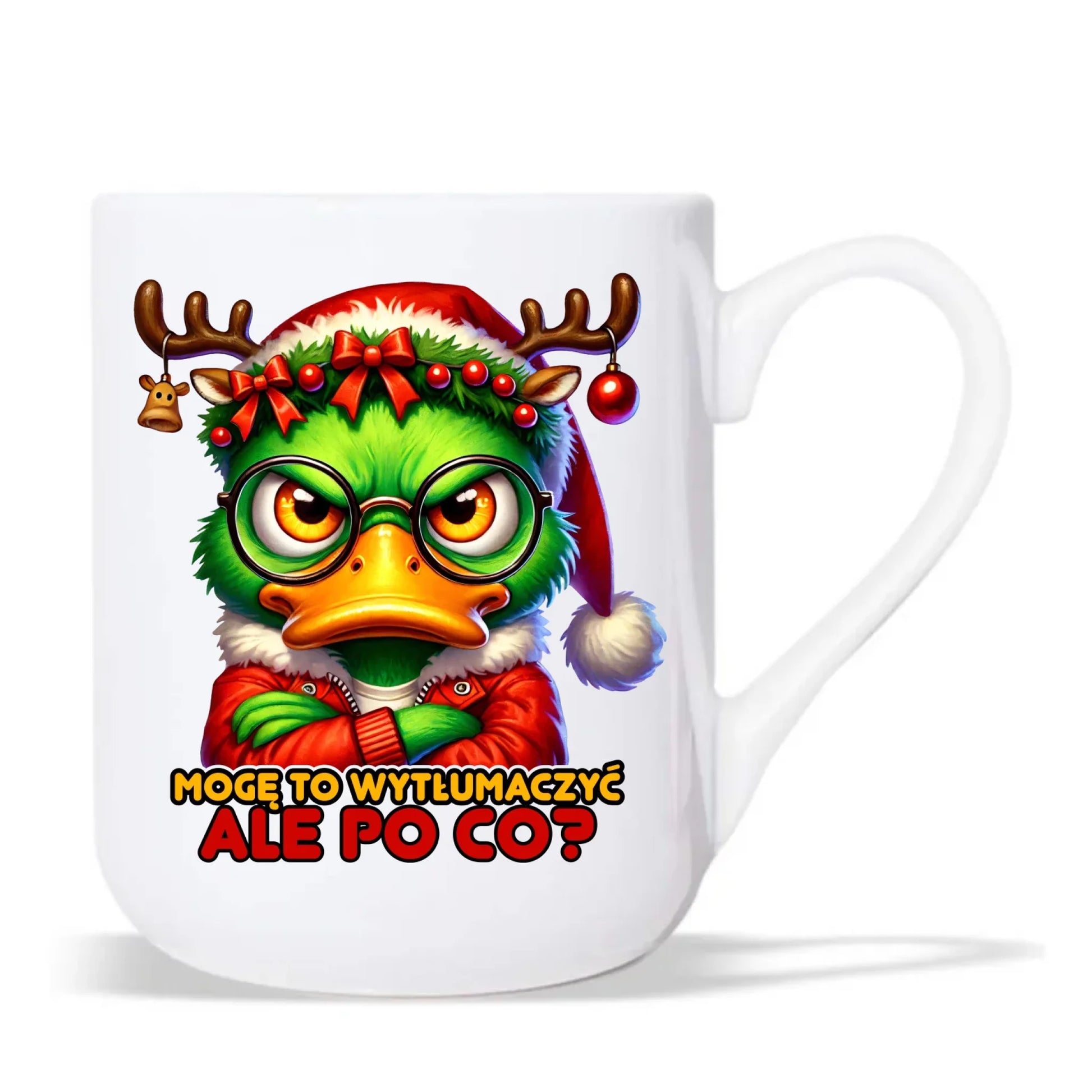 Kubek elegant świąteczny - Mogę to wytłumaczyć Ale po co? BN77 - StoryCups.pl