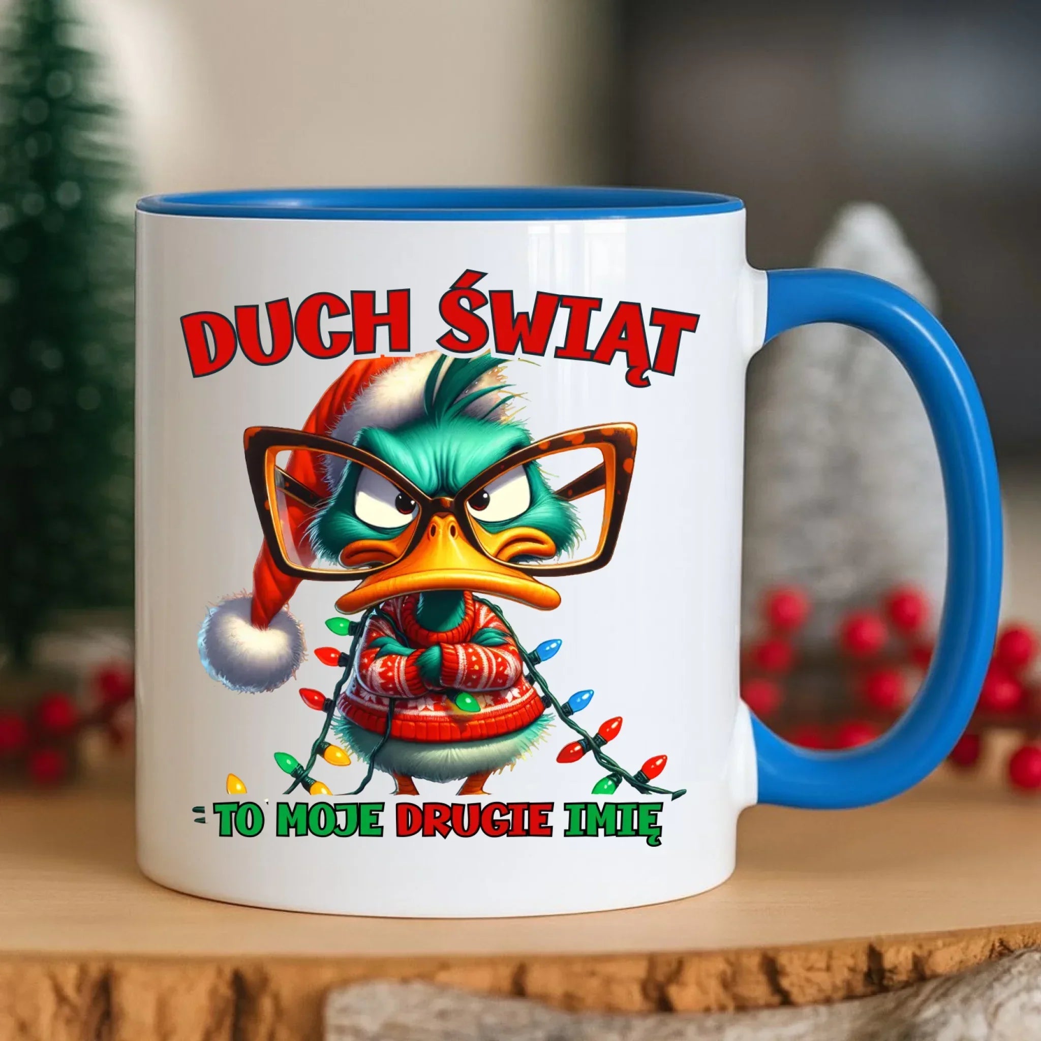 Kubek świąteczny - Duch Świąt to moje drugie imię BN76 - StoryCups.pl
