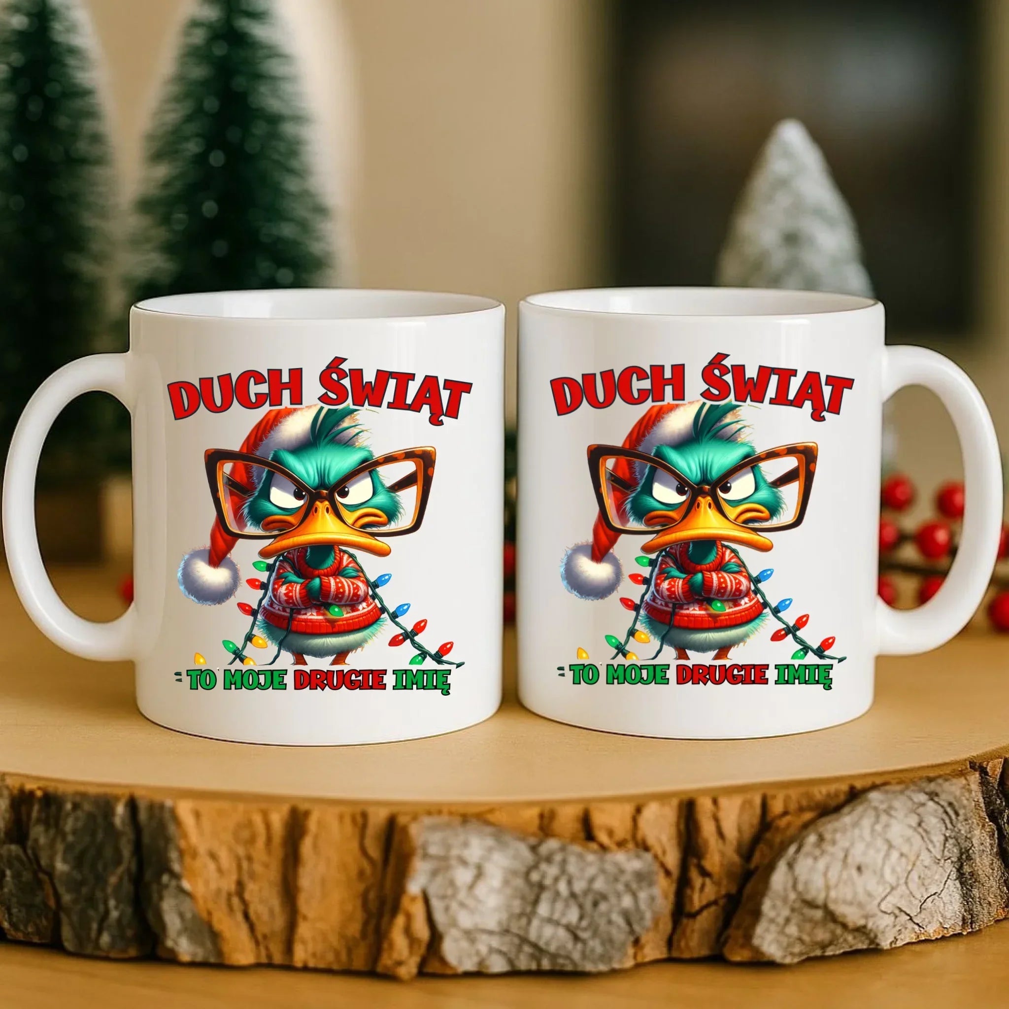 Kubek świąteczny - Duch Świąt to moje drugie imię BN76 - StoryCups.pl