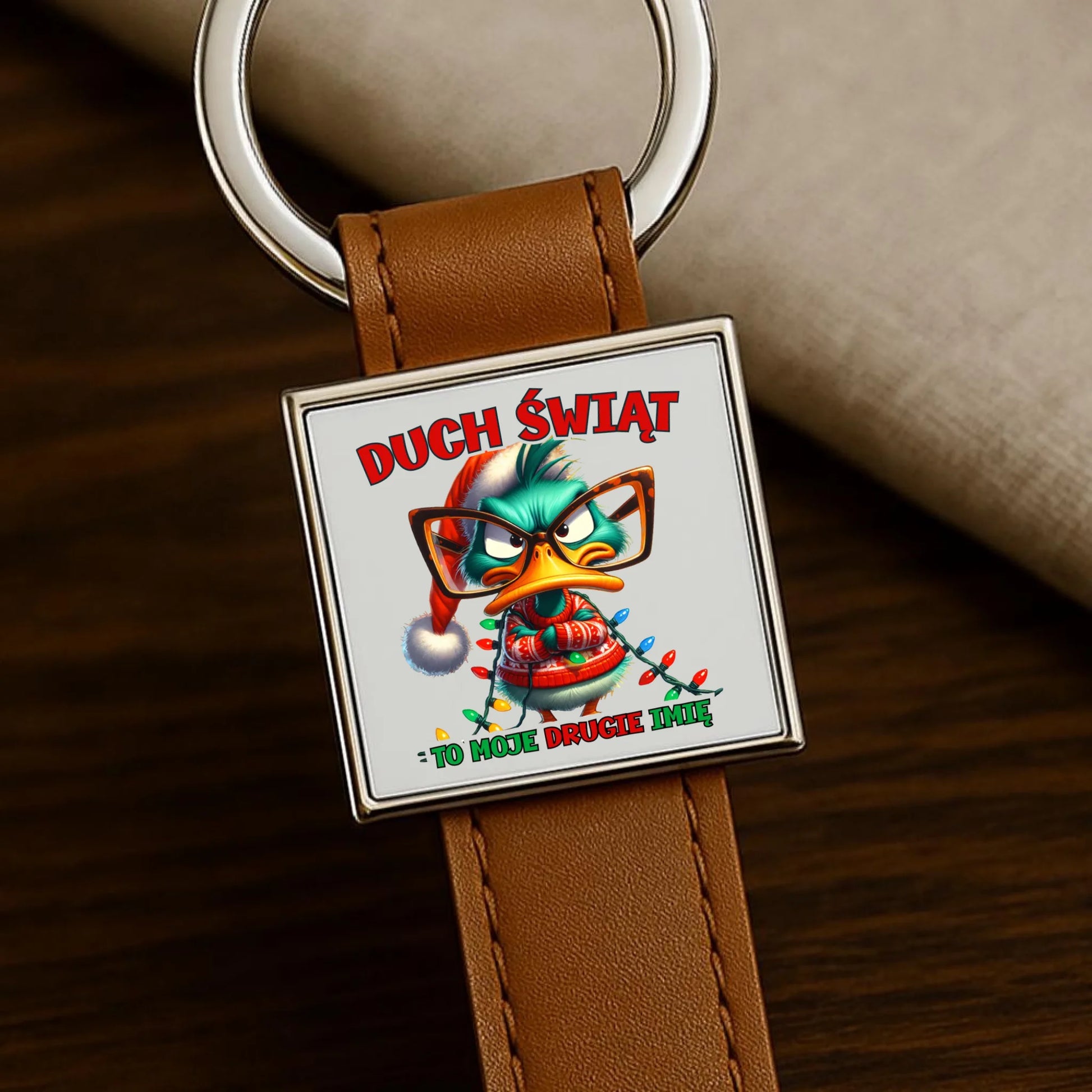 Brelok świąteczny - Duch Świąt to moje drugie imię BN76 - StoryCups.pl