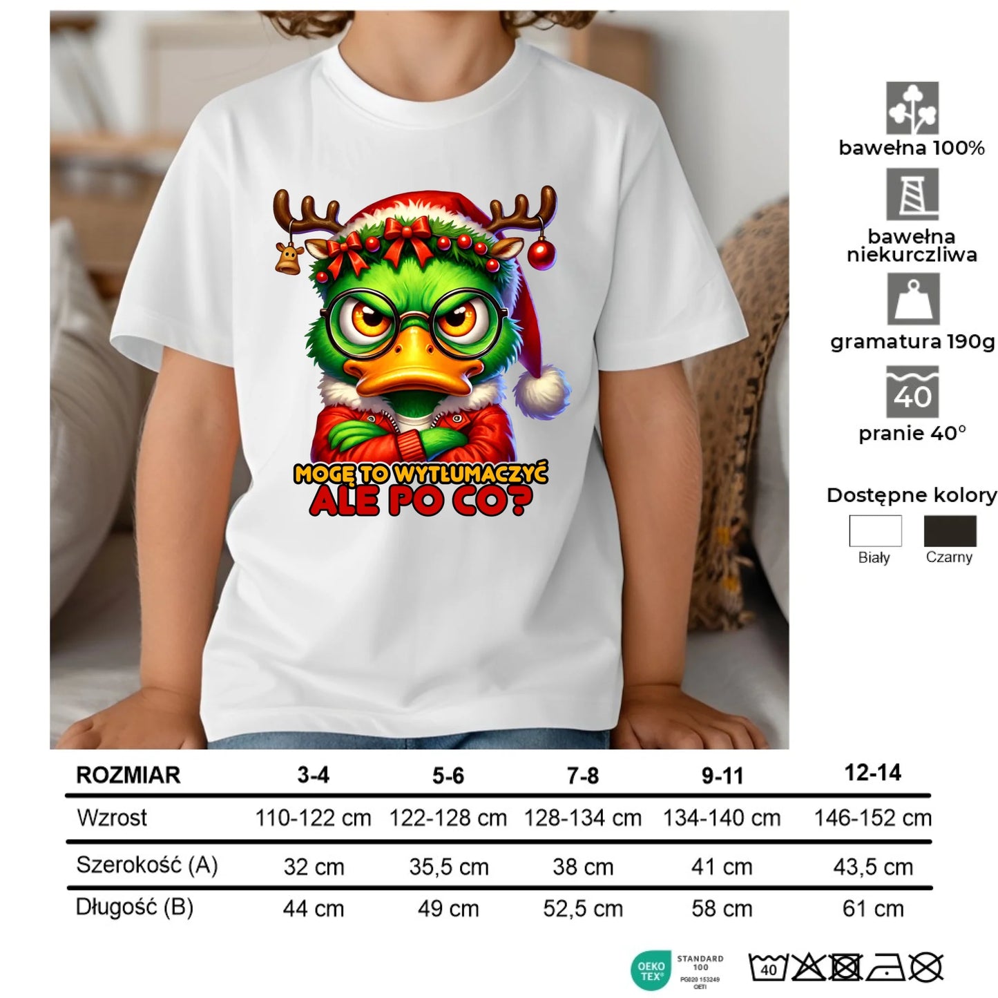 Koszulka dziecięca świąteczna - Mogę to wytłumaczyć Ale po co? BN77 - StoryCups.pl