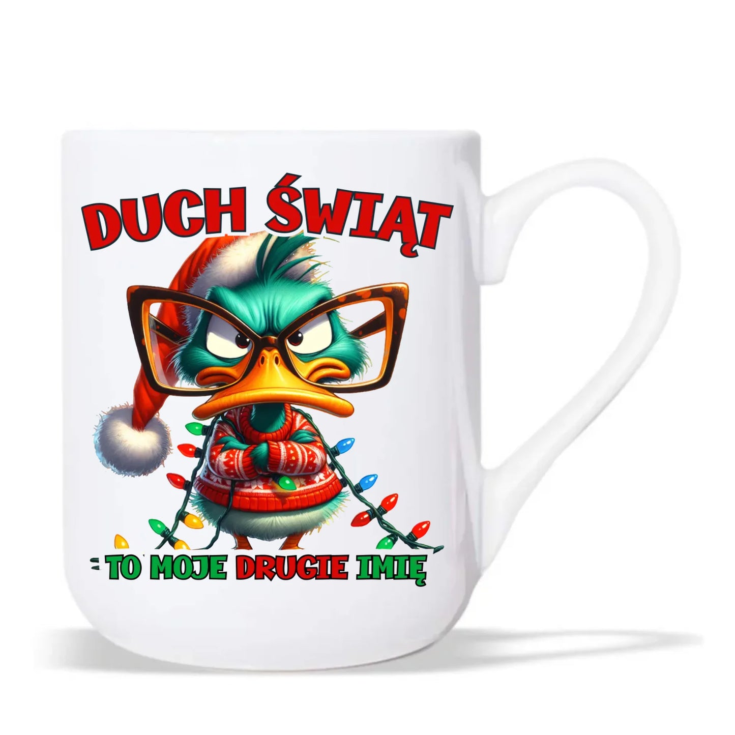 Kubek elegant świąteczny - Duch Świąt to moje drugie imię BN76 - StoryCups.pl