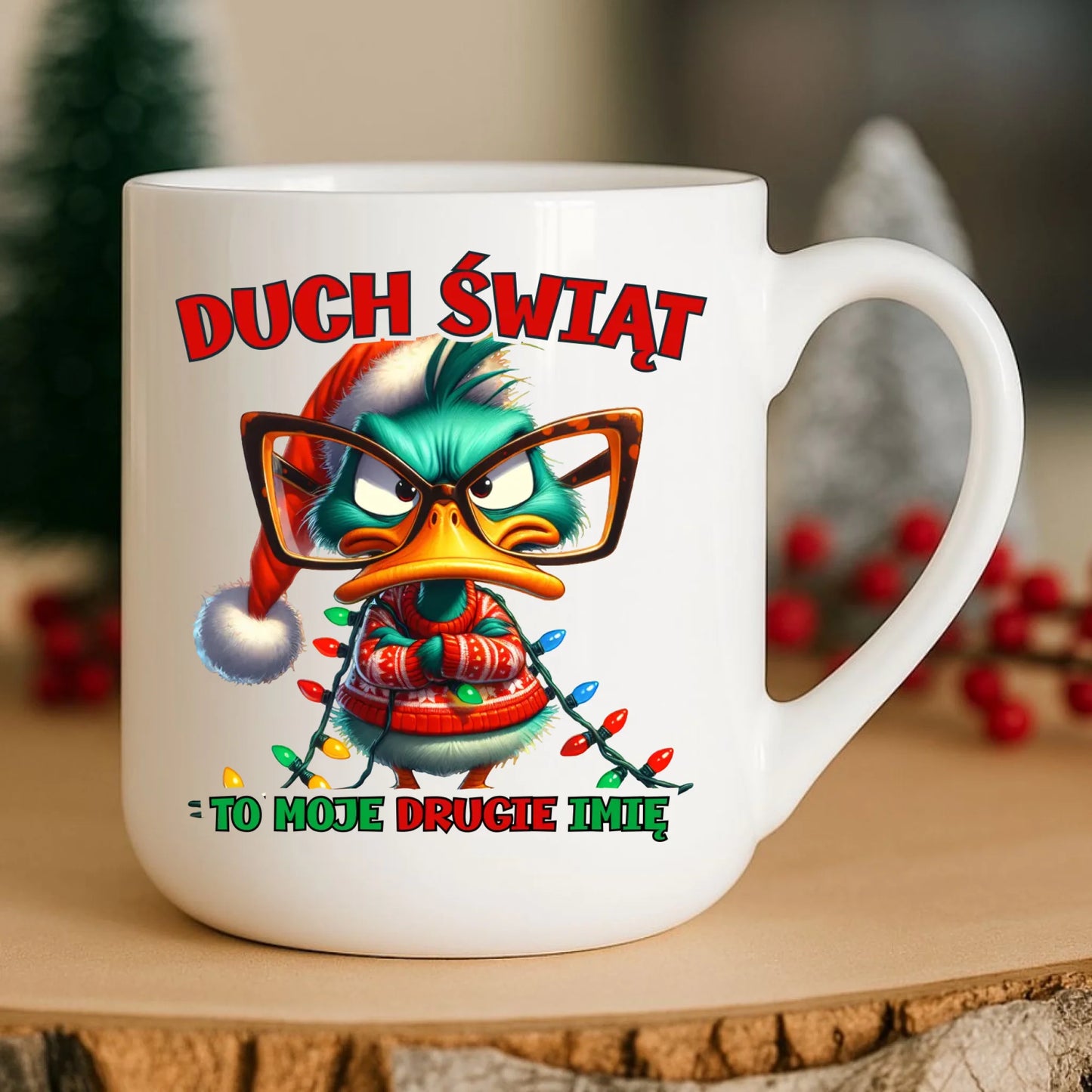 Kubek elegant świąteczny - Duch Świąt to moje drugie imię BN76 - StoryCups.pl