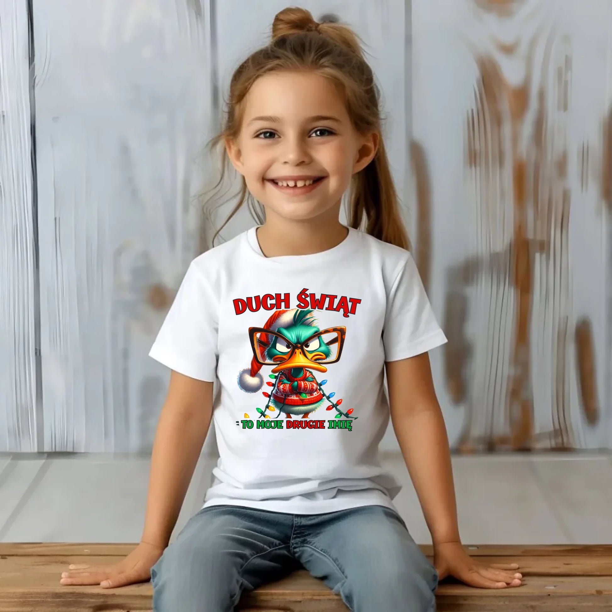 Koszulka dziecięca świąteczna - Duch Świąt to moje drugie imię BN76 - StoryCups.pl