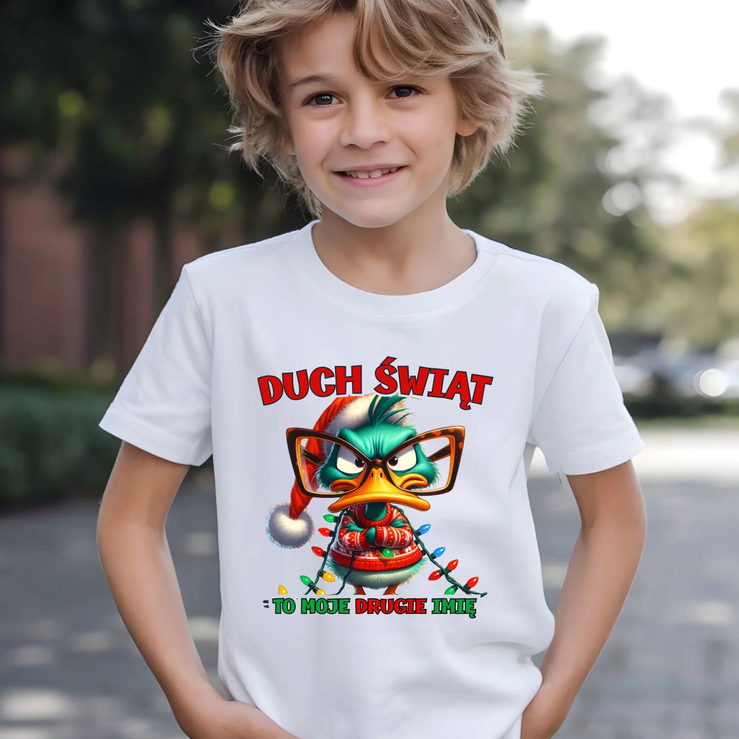 Koszulka dziecięca świąteczna - Duch Świąt to moje drugie imię BN76 - StoryCups.pl