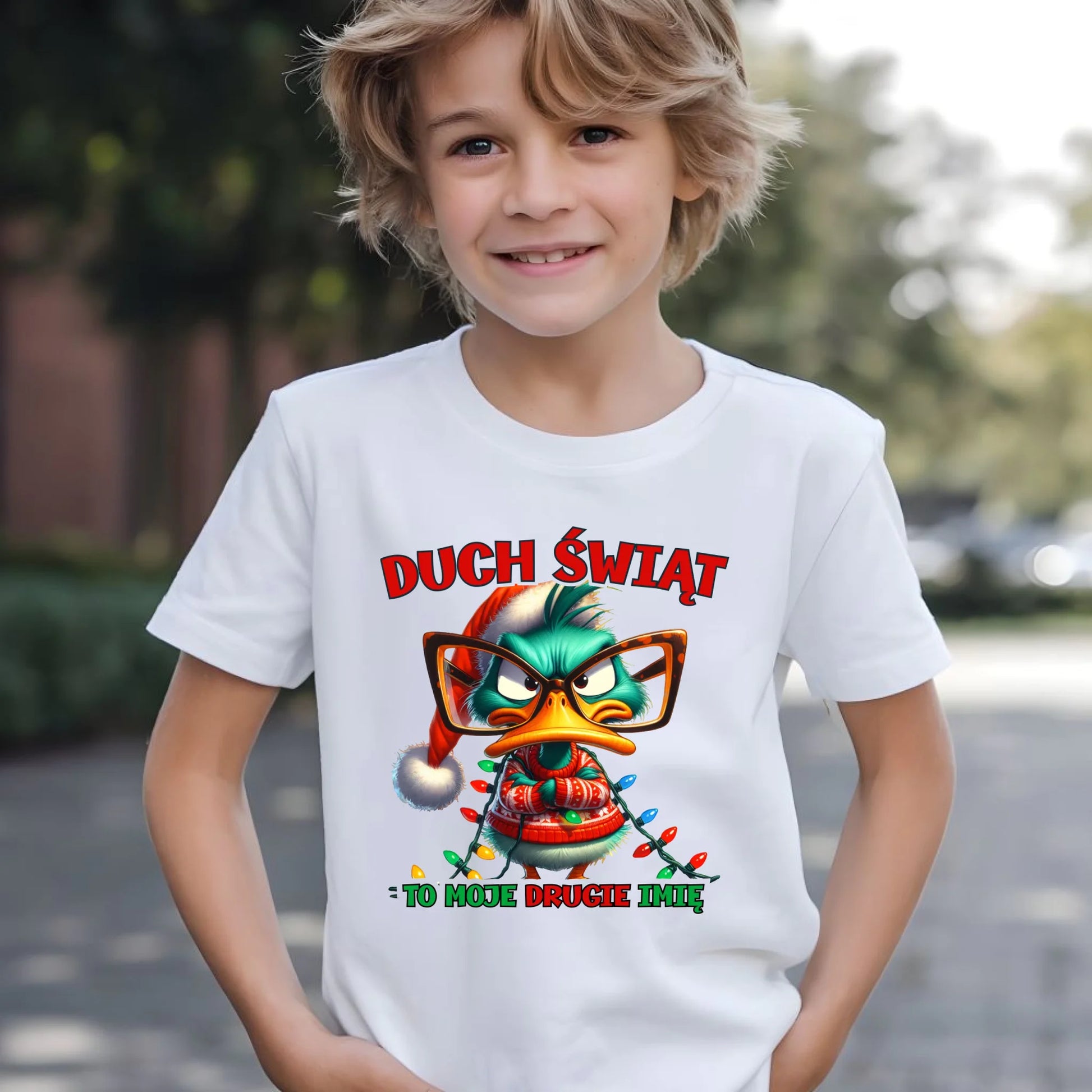 Koszulka dziecięca świąteczna - Duch Świąt to moje drugie imię BN76 - StoryCups.pl
