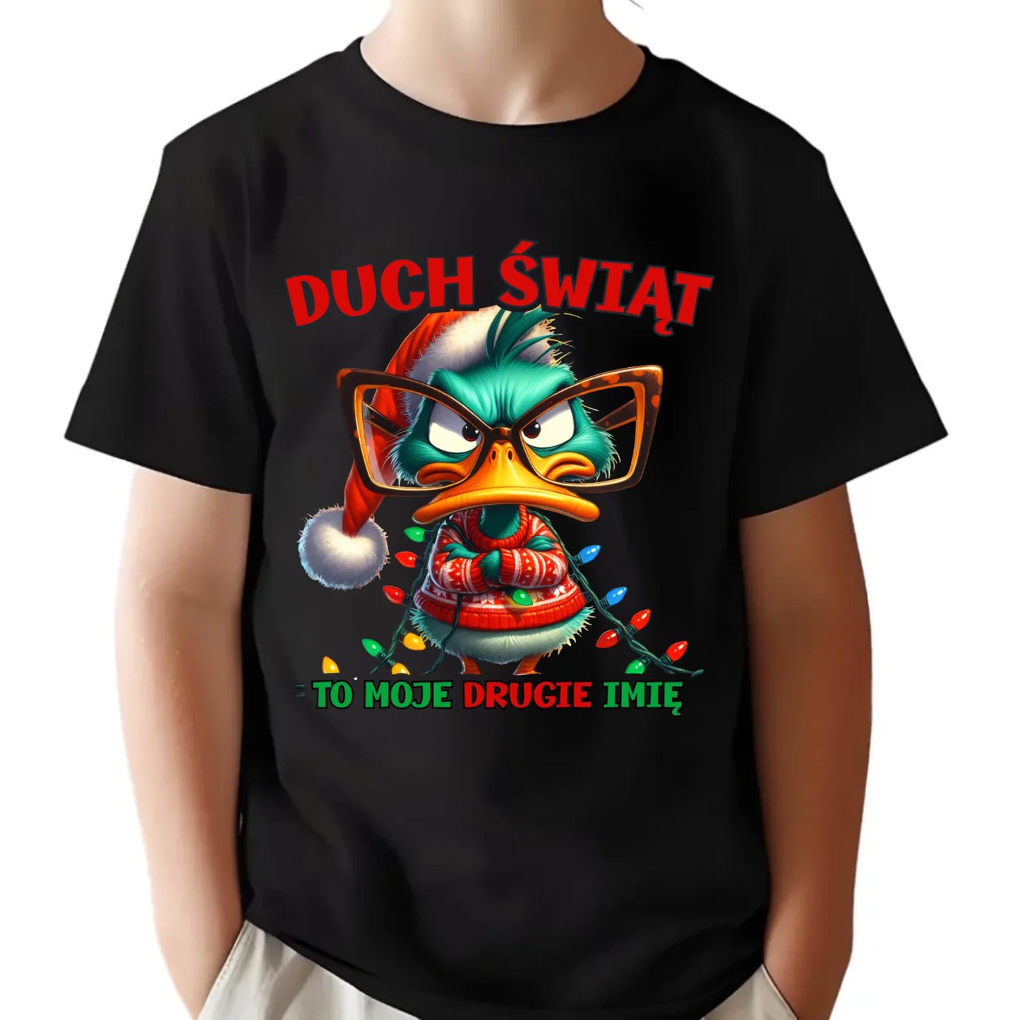 Koszulka dziecięca świąteczna - Duch Świąt to moje drugie imię BN76 - StoryCups.pl