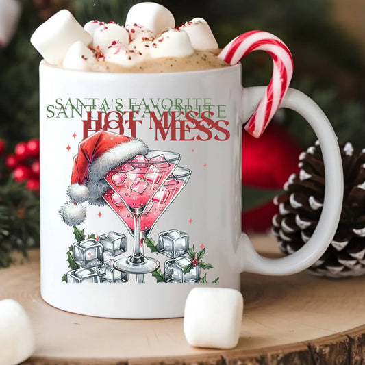 Kubek świąteczny - Santa's favorite hot mess BN75 - StoryCups.pl