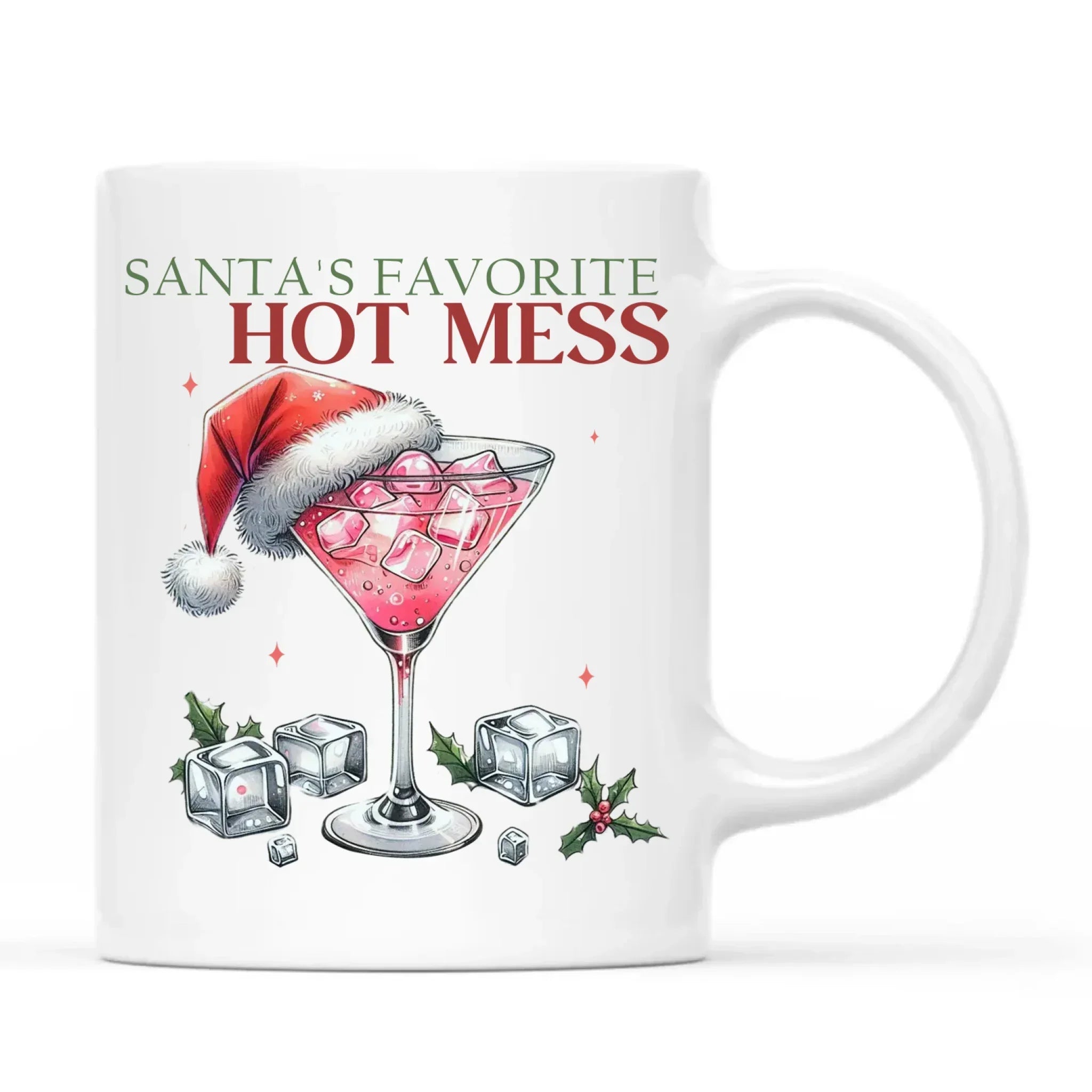 Kubek świąteczny - Santa's favorite hot mess BN75 - StoryCups.pl