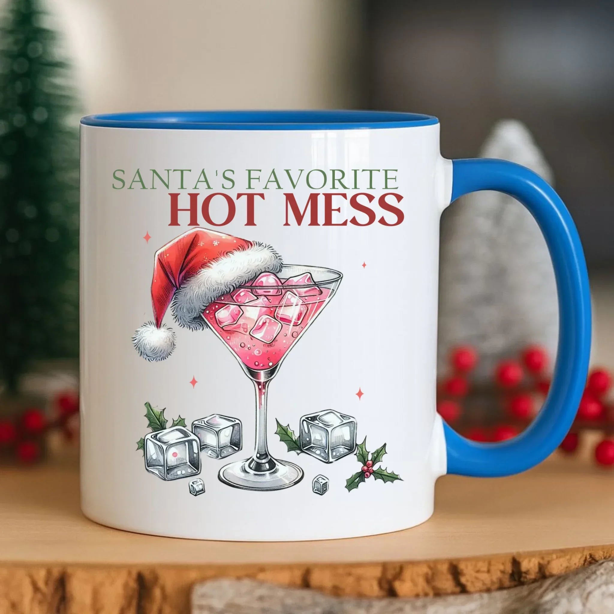 Kubek świąteczny - Santa's favorite hot mess BN75 - StoryCups.pl