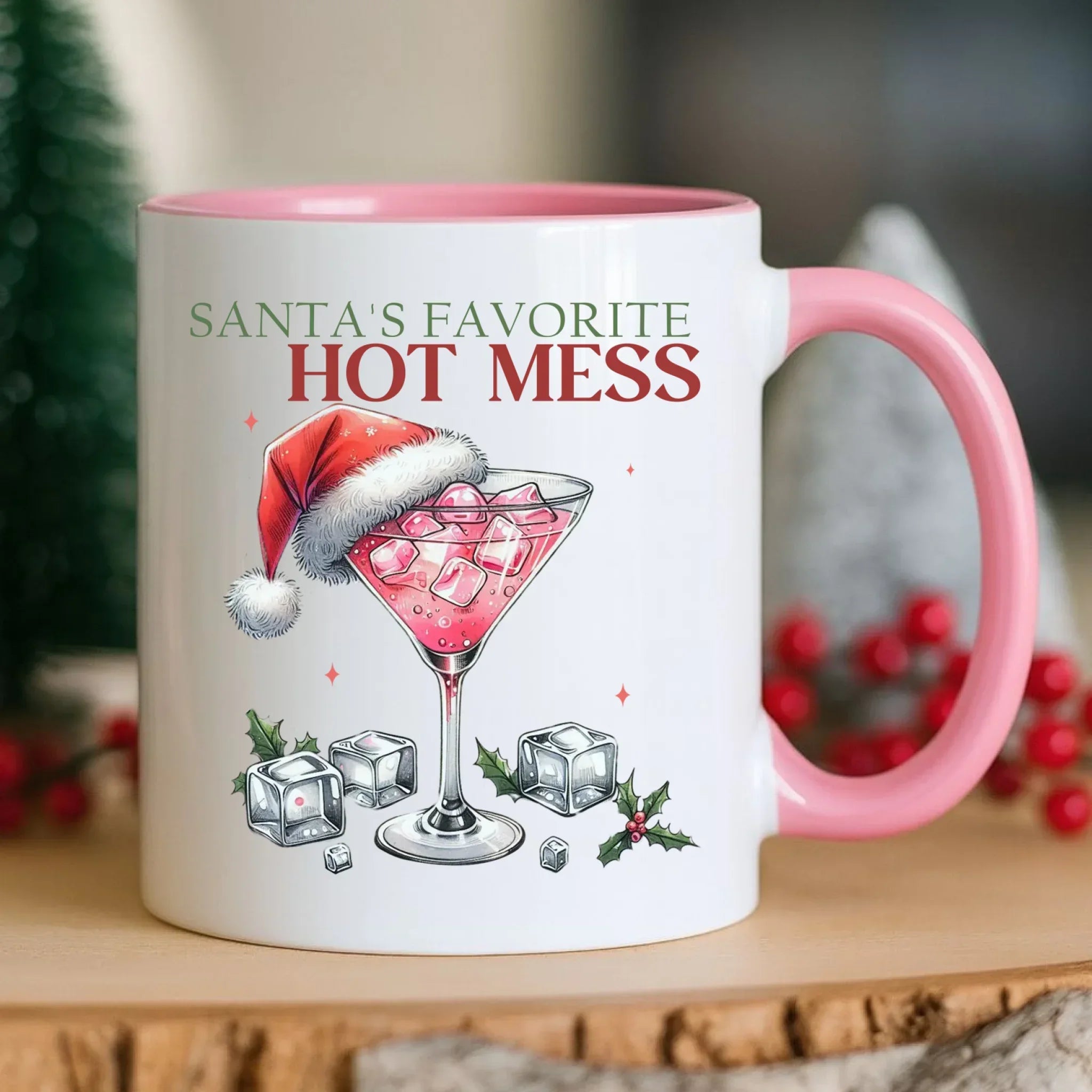 Kubek świąteczny - Santa's favorite hot mess BN75 - StoryCups.pl