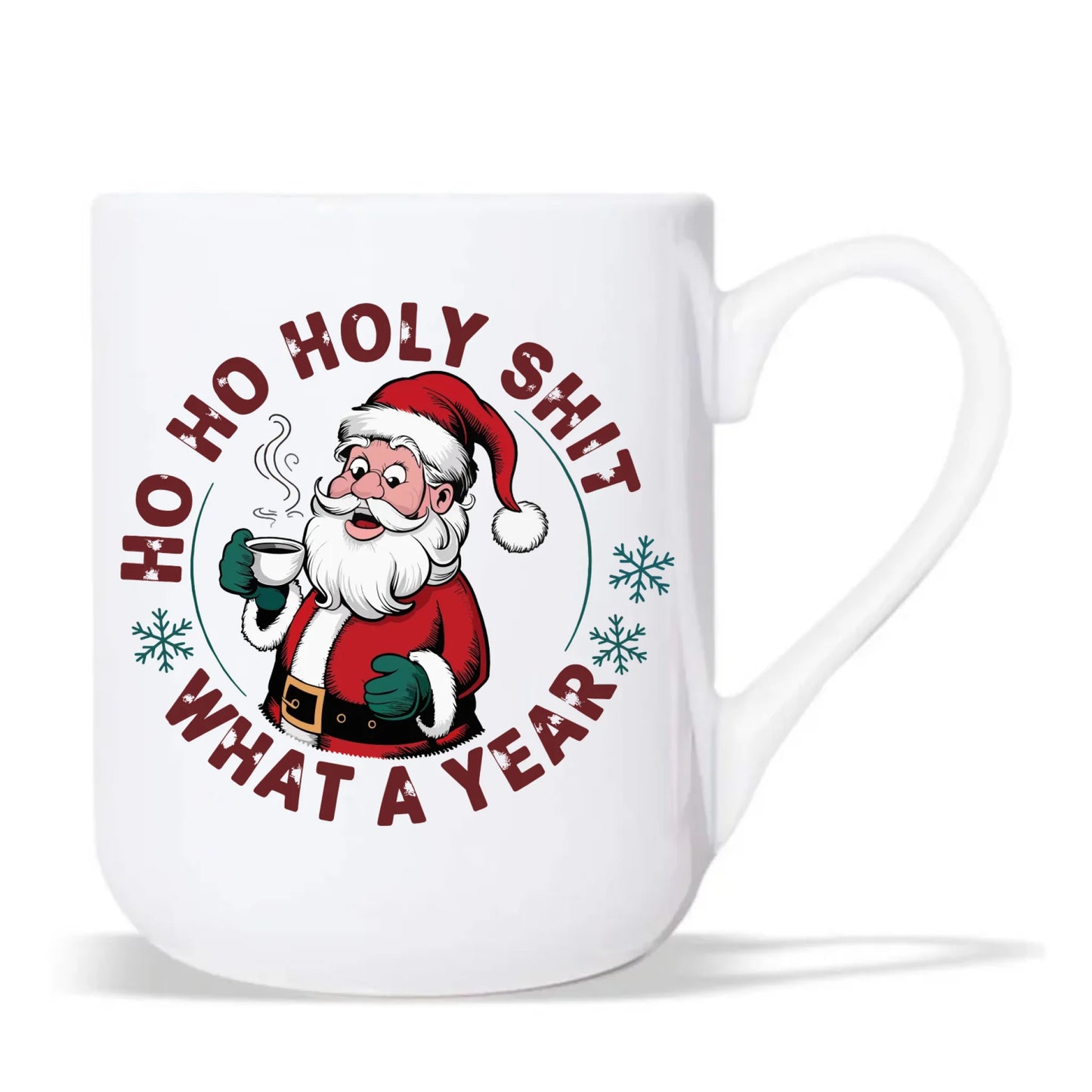 Kubek elegant świąteczny - Ho ho holy shit what a year BN74 - StoryCups.pl