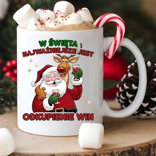 Kubek świąteczny - W święta najważniejsze jest odkupienie win BN73 - StoryCups.pl