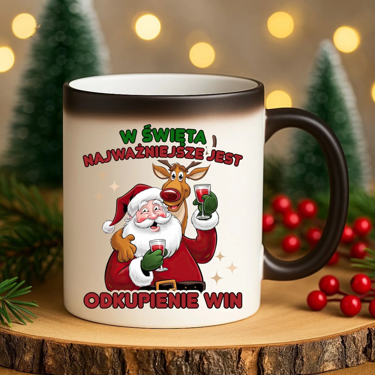 Kubek magiczny świąteczny - W święta najważniejsze jest odkupienie win BN73 - StoryCups.pl