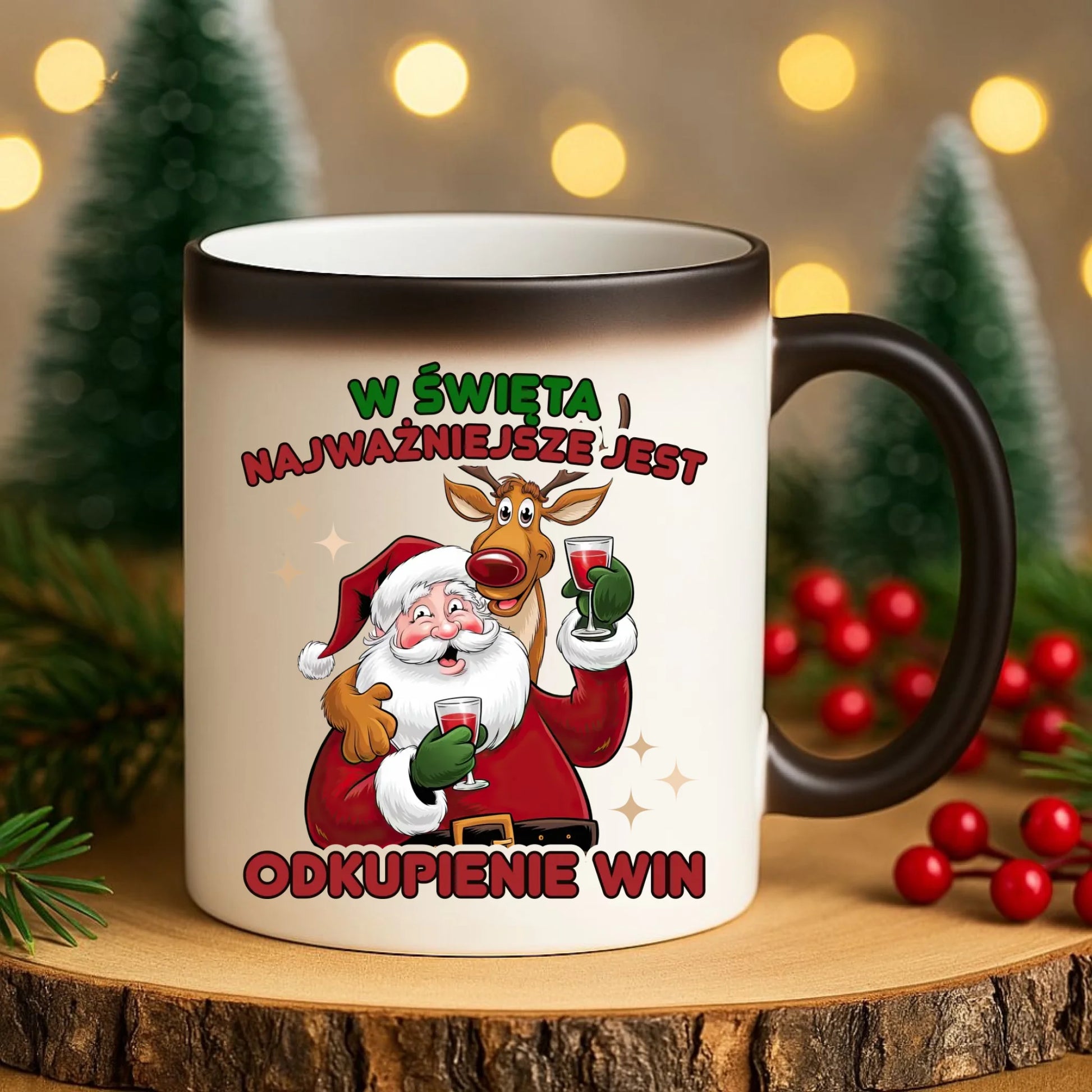 Kubek magiczny świąteczny - W święta najważniejsze jest odkupienie win BN73 - StoryCups.pl