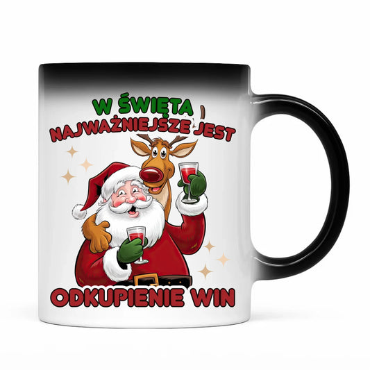Kubek magiczny świąteczny - W święta najważniejsze jest odkupienie win BN73 - StoryCups.pl