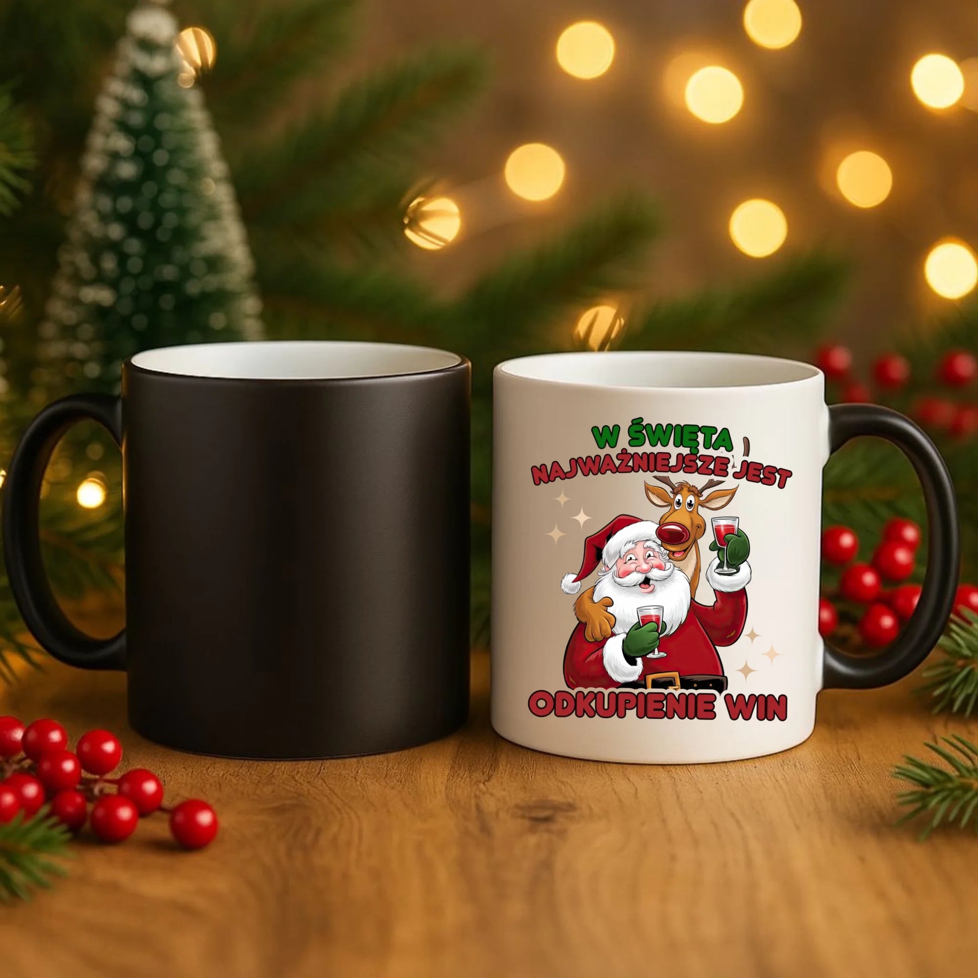 Kubek magiczny świąteczny - W święta najważniejsze jest odkupienie win BN73 - StoryCups.pl