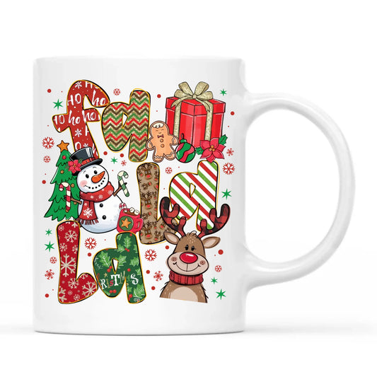 Kubek świąteczny - Fa la la BN71 - StoryCups.pl