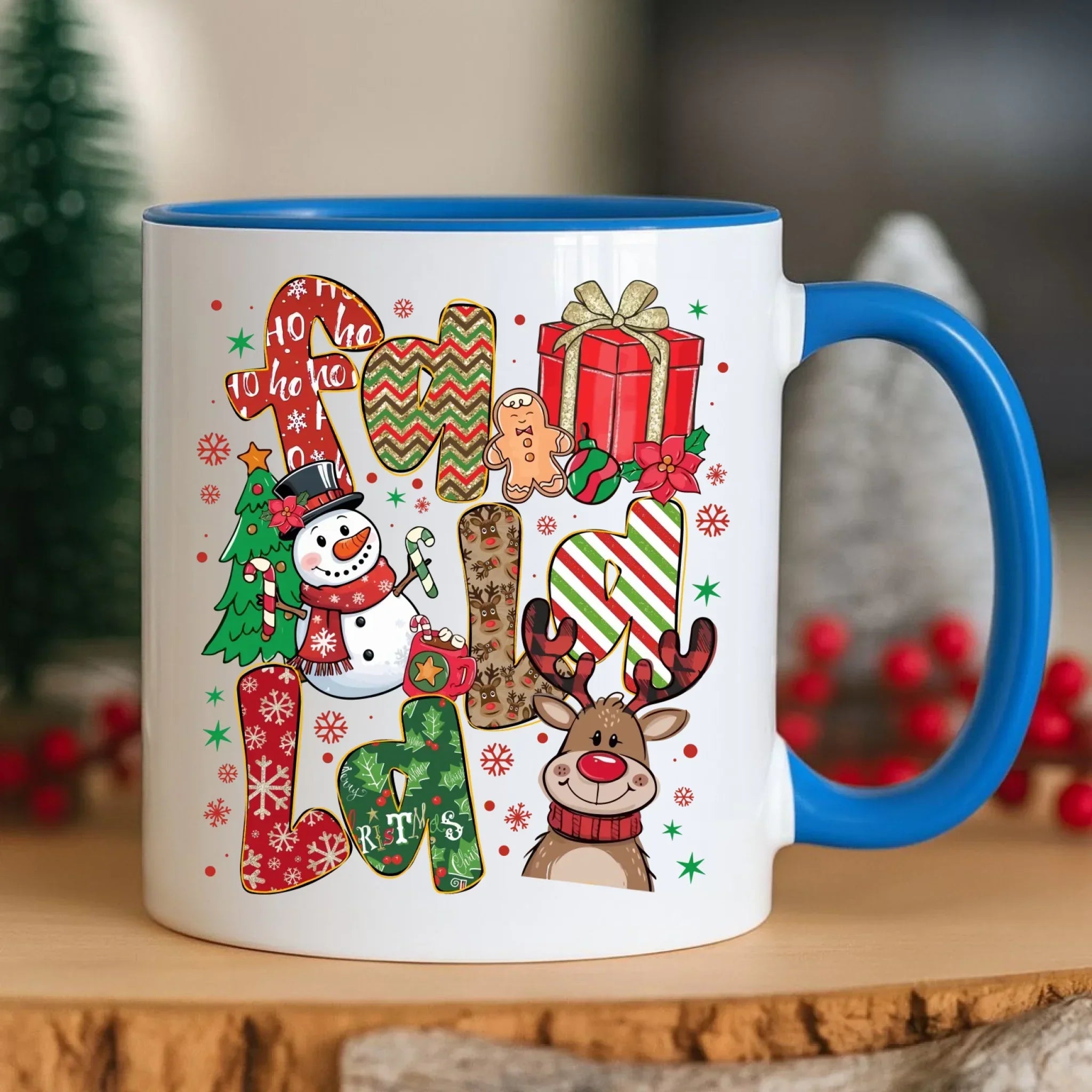 Kubek świąteczny - Fa la la BN71 - StoryCups.pl