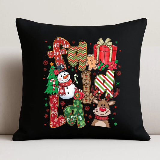 Poduszka dekoracyjna świąteczna - Fa la la BN71 - StoryCups.pl