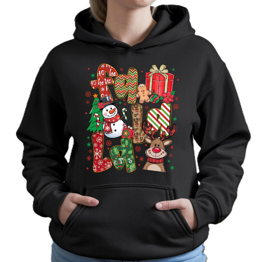 Bluza damska z kapturem świąteczna - Fa la la BN71 - StoryCups.pl