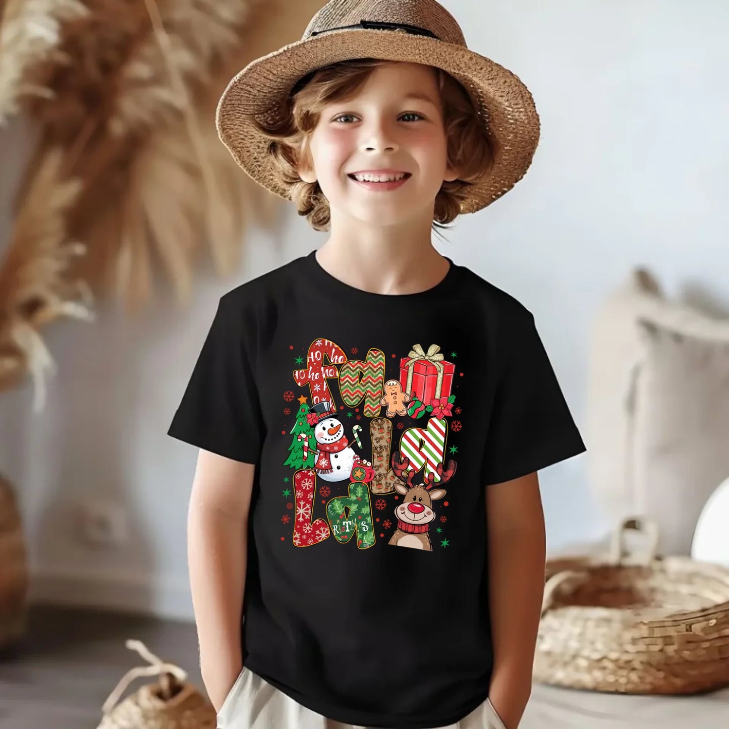 Koszulka dziecięca świąteczna - Fa la la BN71 - StoryCups.pl