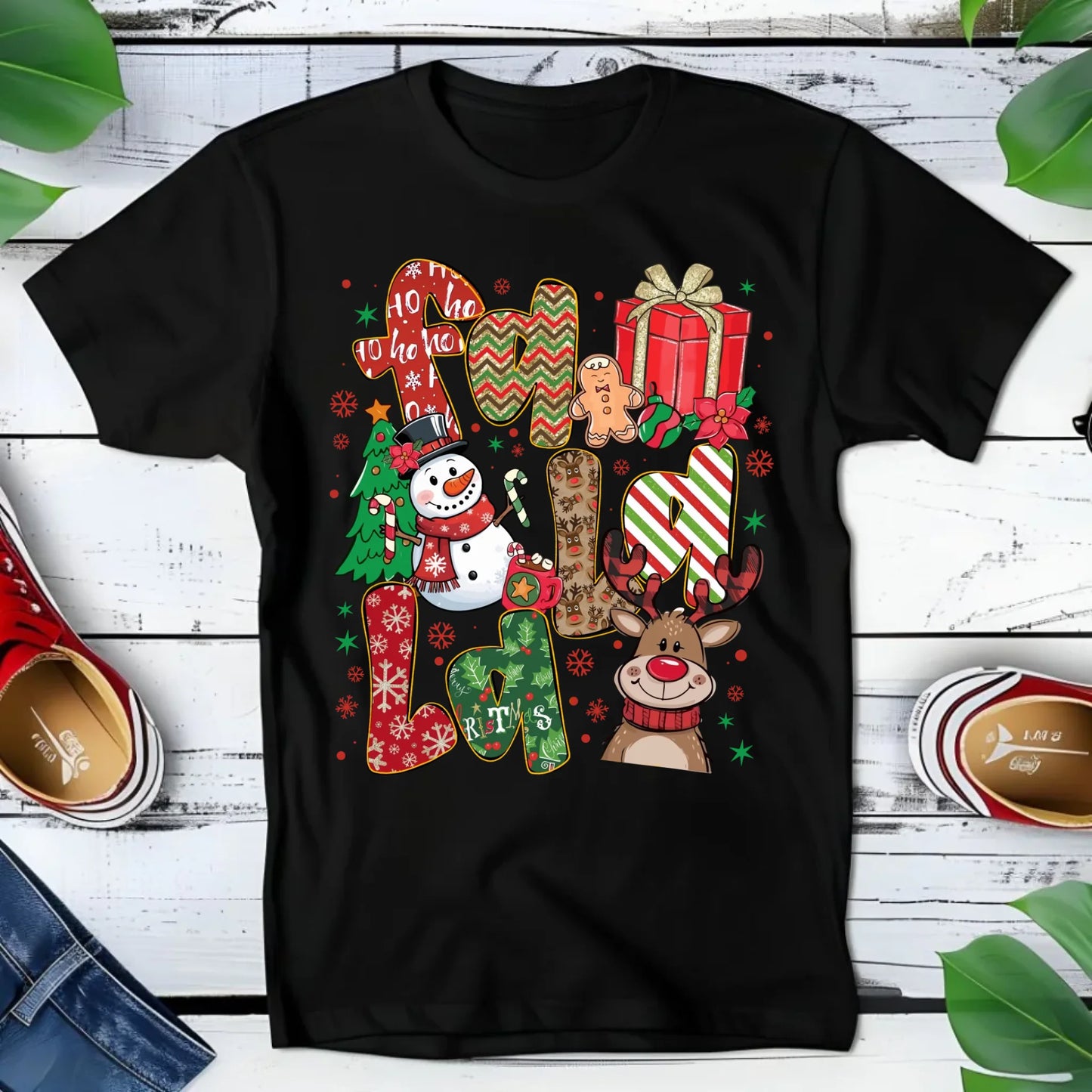 Koszulka dziecięca świąteczna - Fa la la BN71 - StoryCups.pl