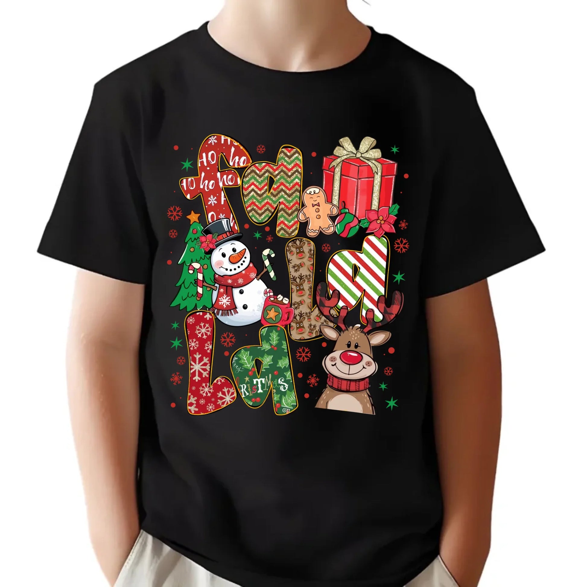 Koszulka dziecięca świąteczna - Fa la la BN71 - StoryCups.pl