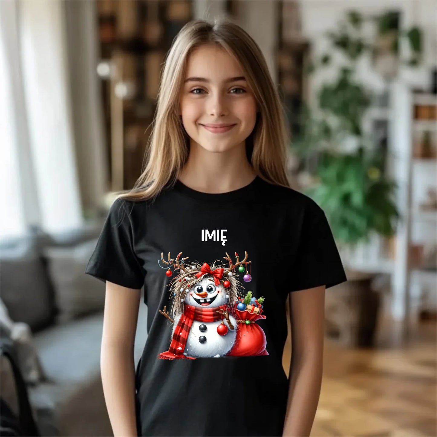 Koszulka dziecięca świąteczna - Bałwanek - personalizowana BN70 - StoryCups.pl