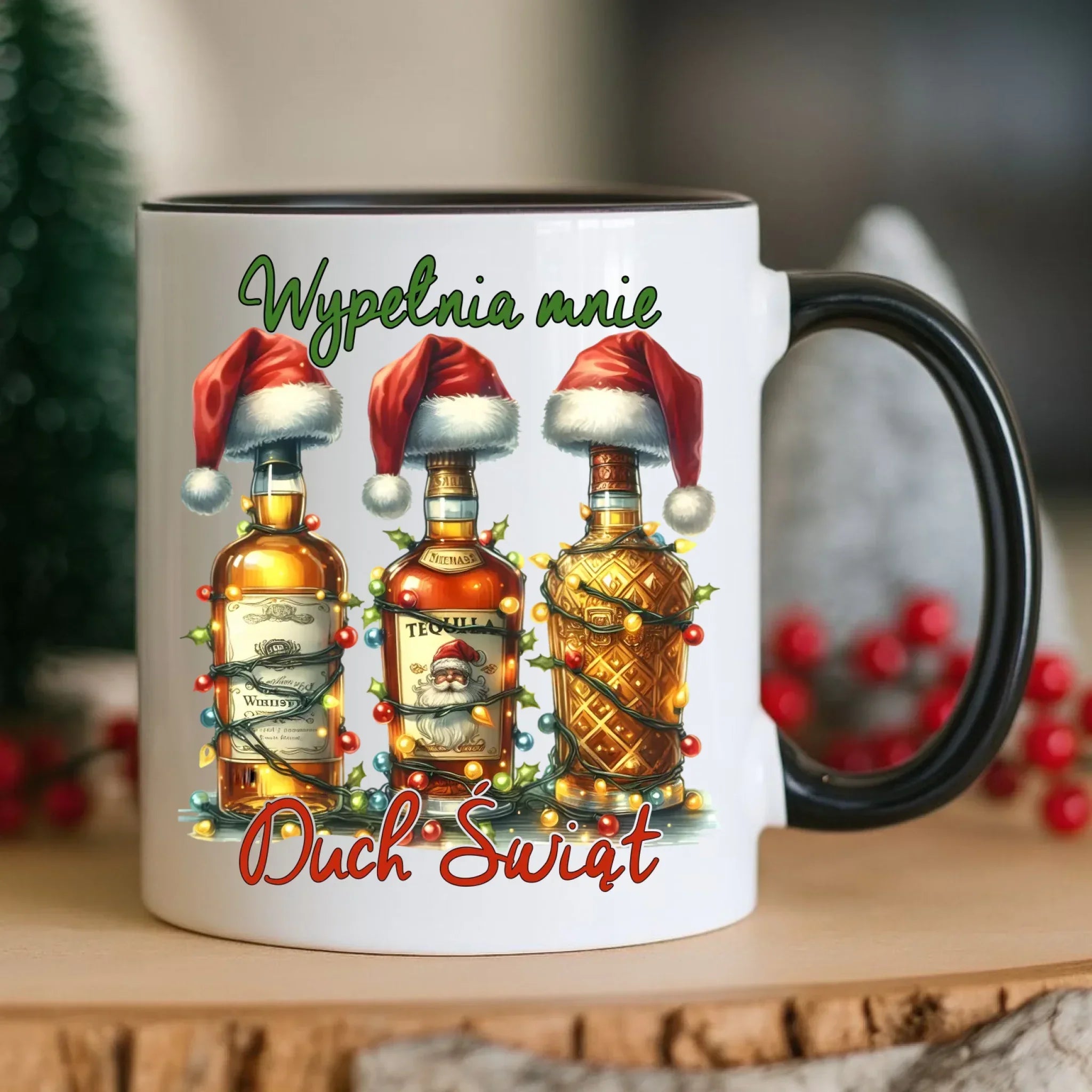 Kubek świąteczny - Wypełnia mnie Duch Świąt BN69 - StoryCups.pl