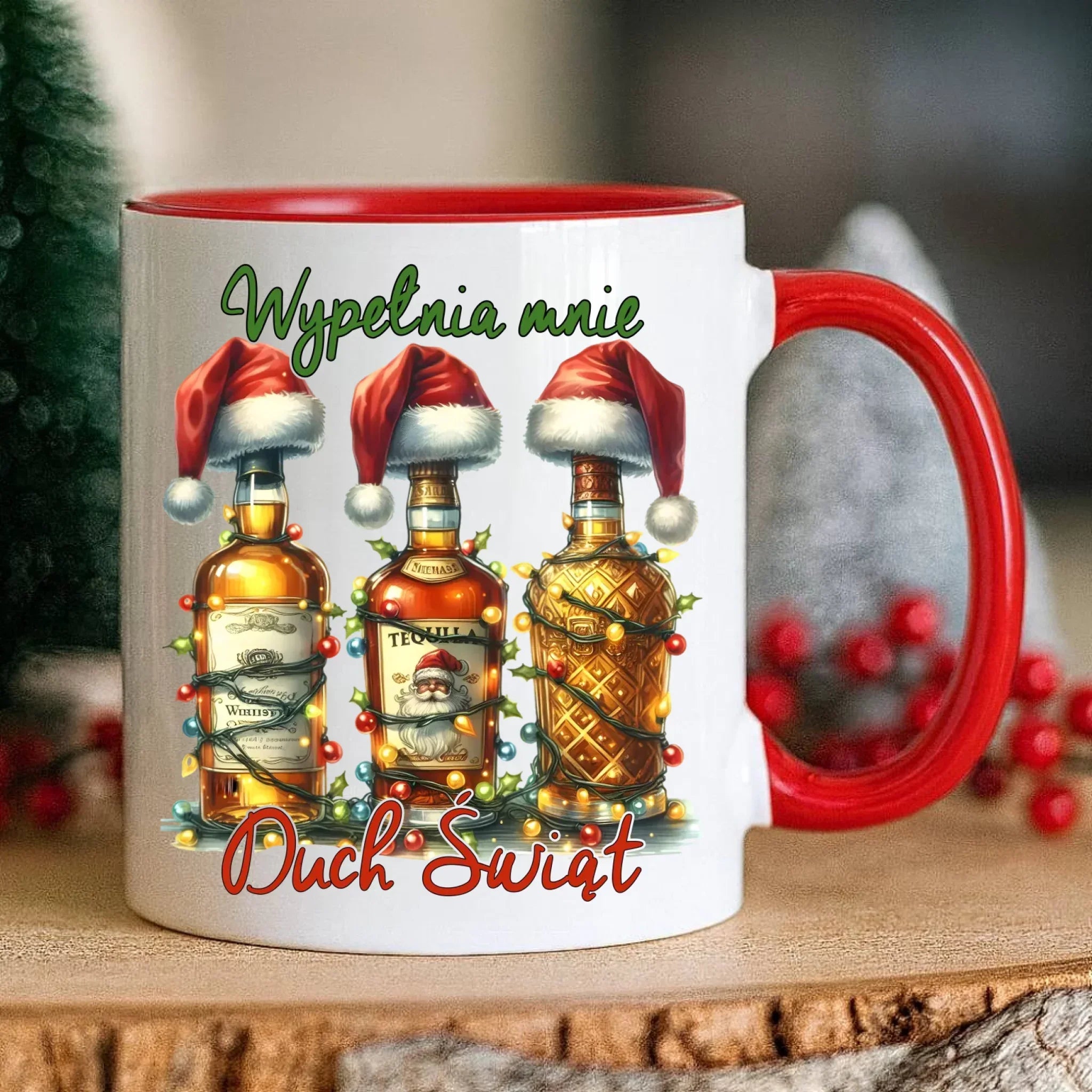 Kubek świąteczny - Wypełnia mnie Duch Świąt BN69 - StoryCups.pl