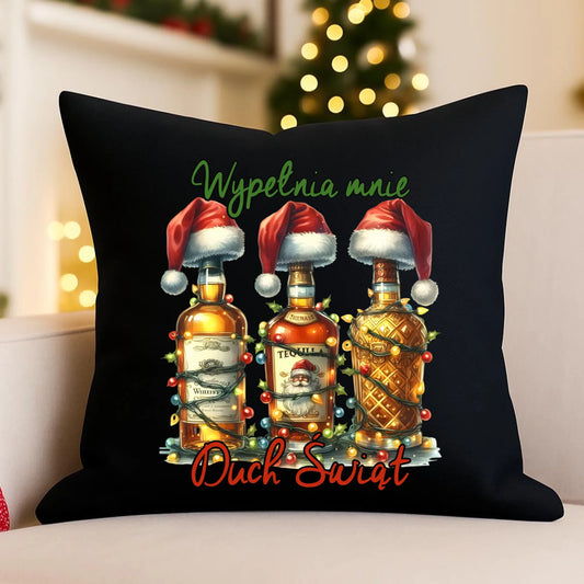 Poduszka dekoracyjna świąteczna - Wypełnia mnie Duch Świąt BN69 - StoryCups.pl