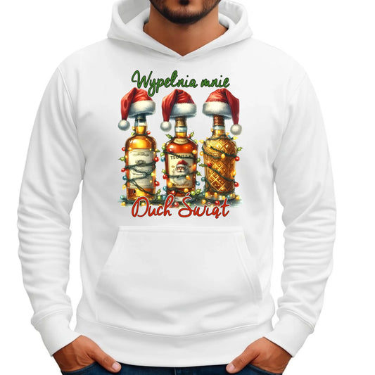 Bluza męska z kapturem świąteczna - Wypełnia mnie Duch Świąt BN69 - StoryCups.pl