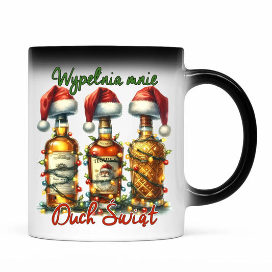 Kubek magiczny świąteczny - Wypełnia mnie Duch Świąt BN69 - StoryCups.pl