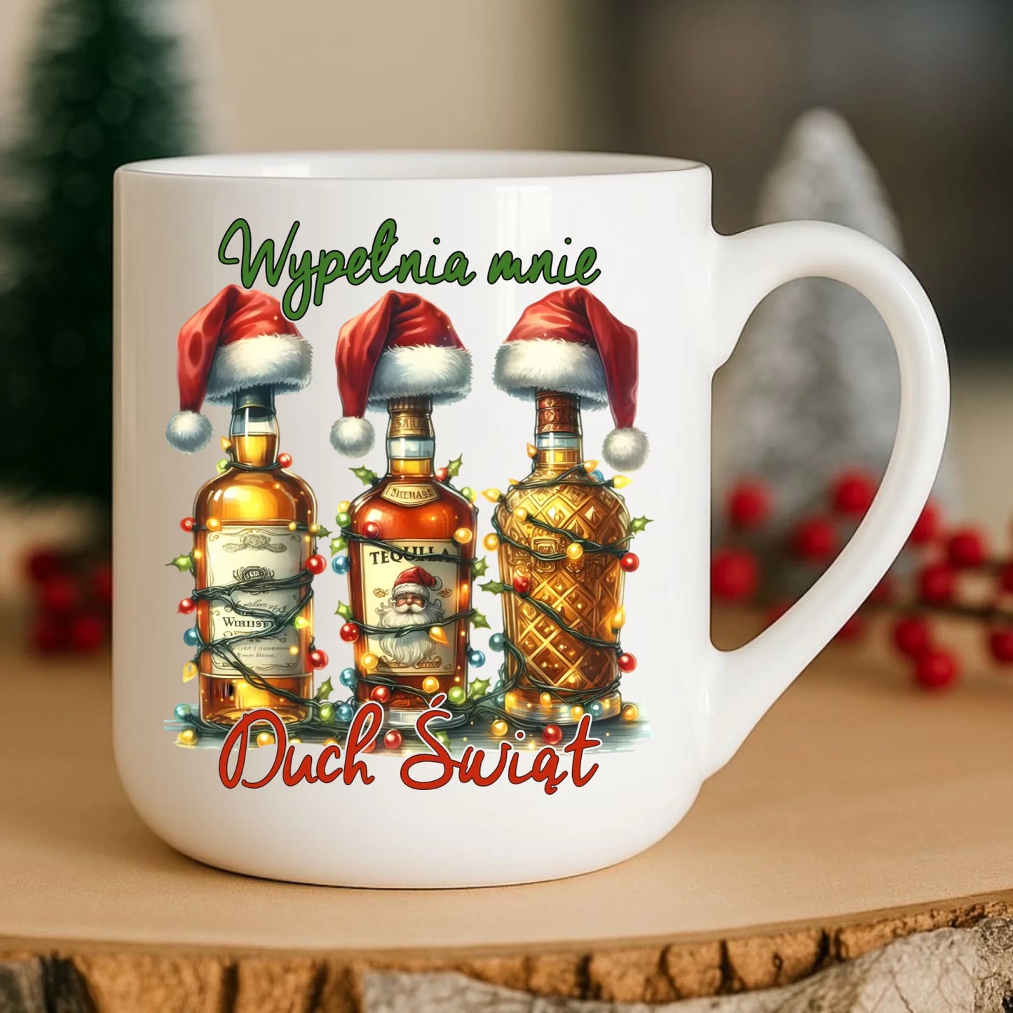 Kubek elegant świąteczny - Wypełnia mnie Duch Świąt BN69 - StoryCups.pl