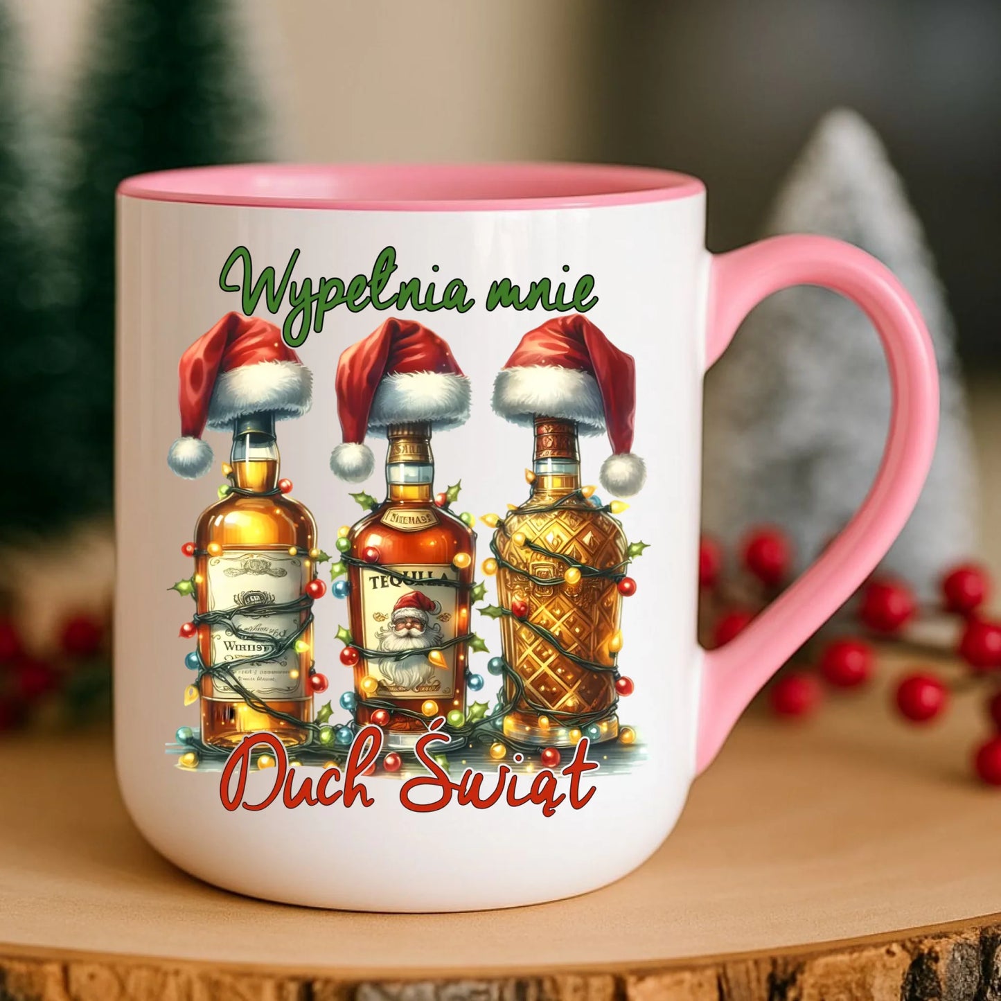 Kubek elegant świąteczny - Wypełnia mnie Duch Świąt BN69 - StoryCups.pl