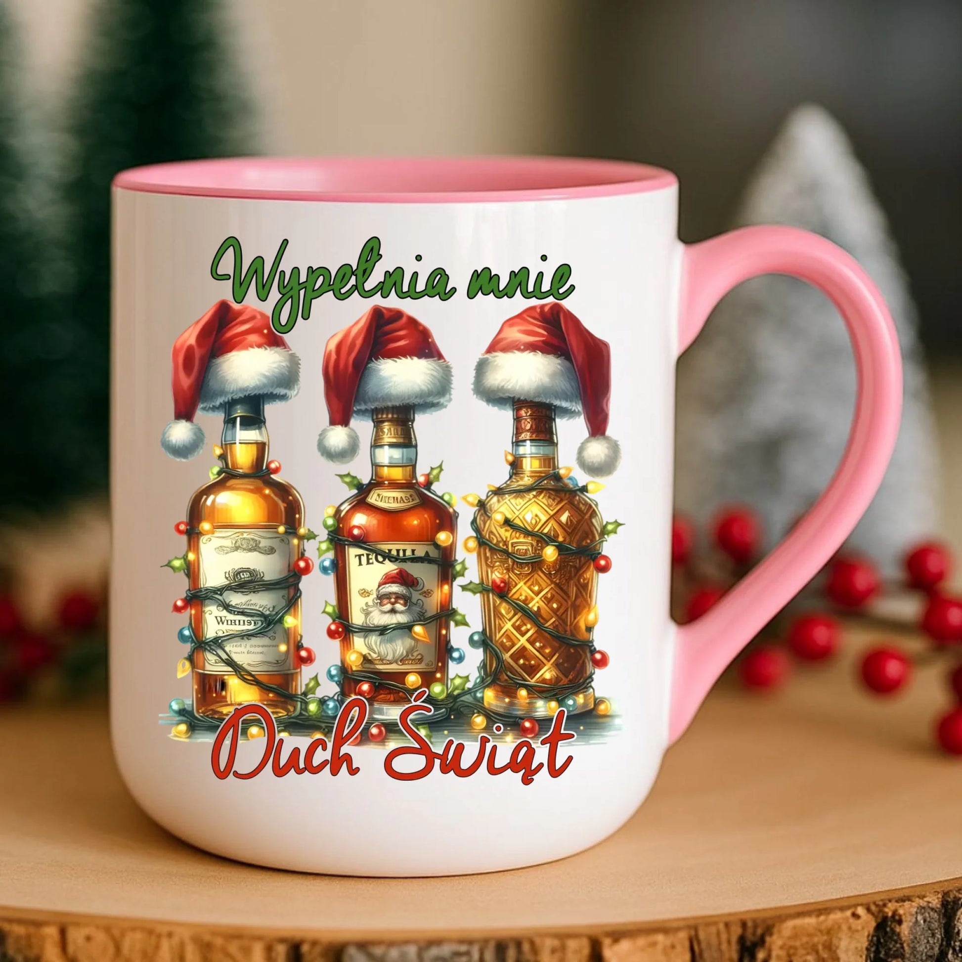 Kubek elegant świąteczny - Wypełnia mnie Duch Świąt BN69 - StoryCups.pl