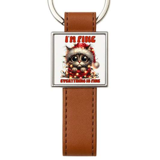Brelok świąteczny - Kotek I'm fine everything is fine BN67 - StoryCups.pl